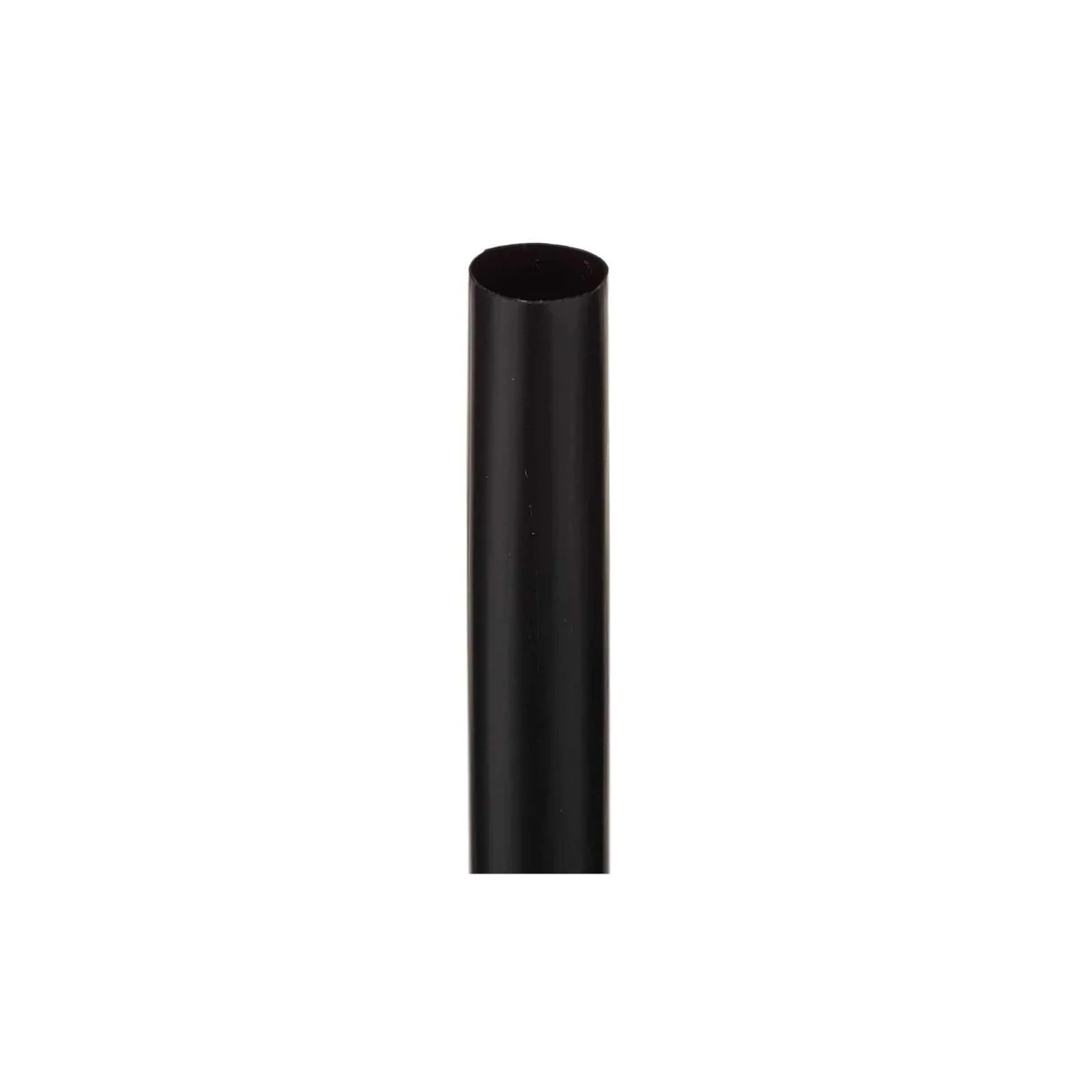 12mm Black Straight Straw Wrapped 100 Pieces X 24 Packet