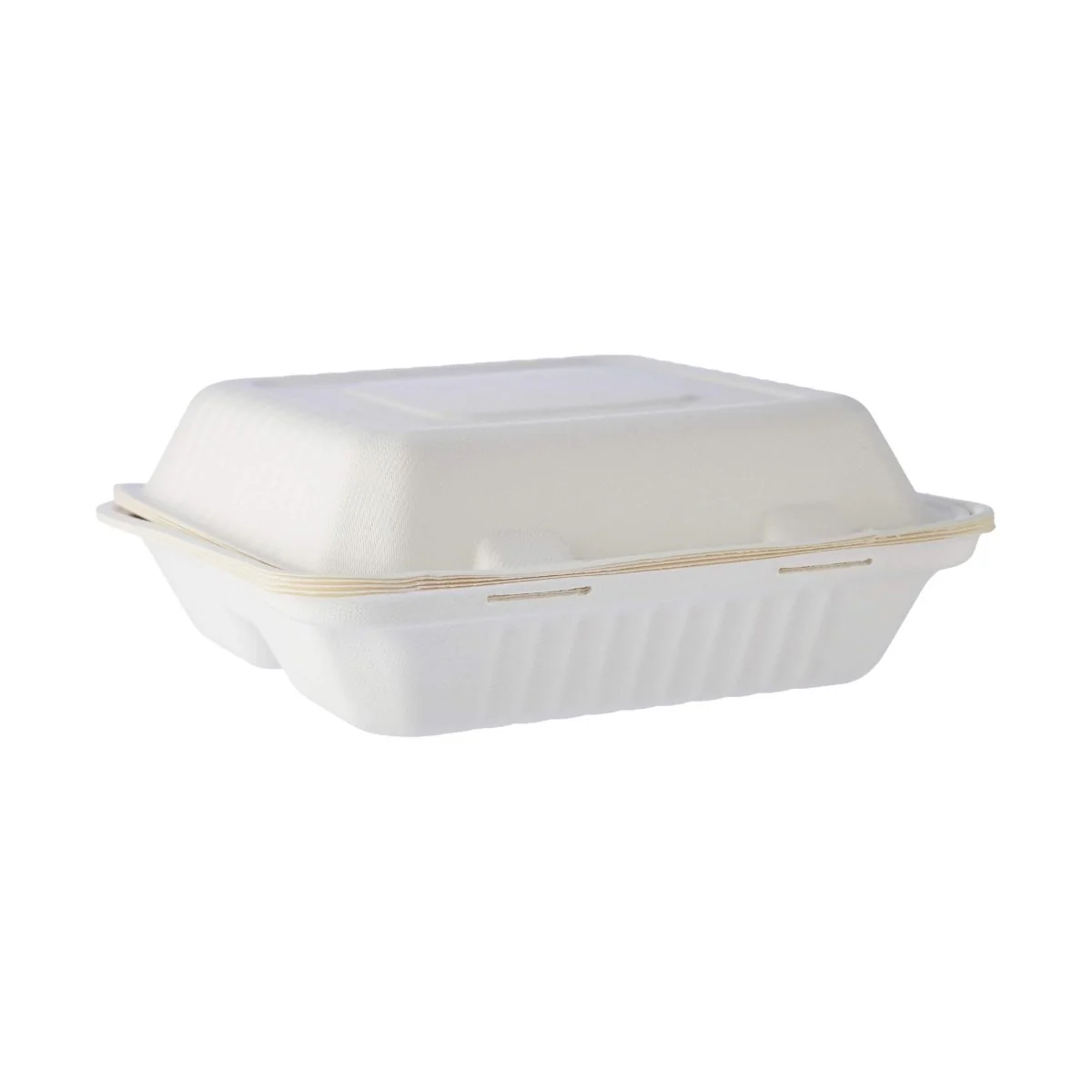200 Pieces Bio Degradable Lunch Box In 3 Compartment - Image 4
