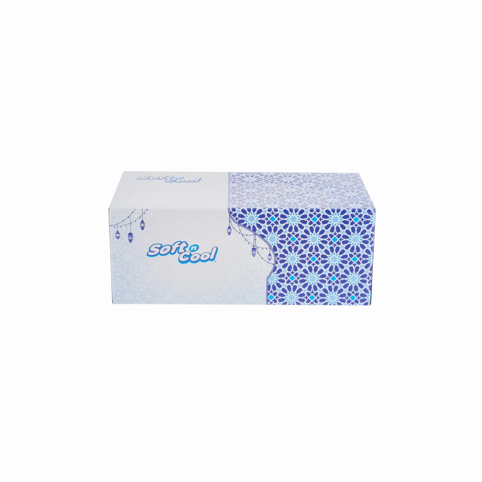 30 Boxes Soft n Cool Arabic Theme Facial Tissues - 200 Sheets x 2 Ply - Image 4