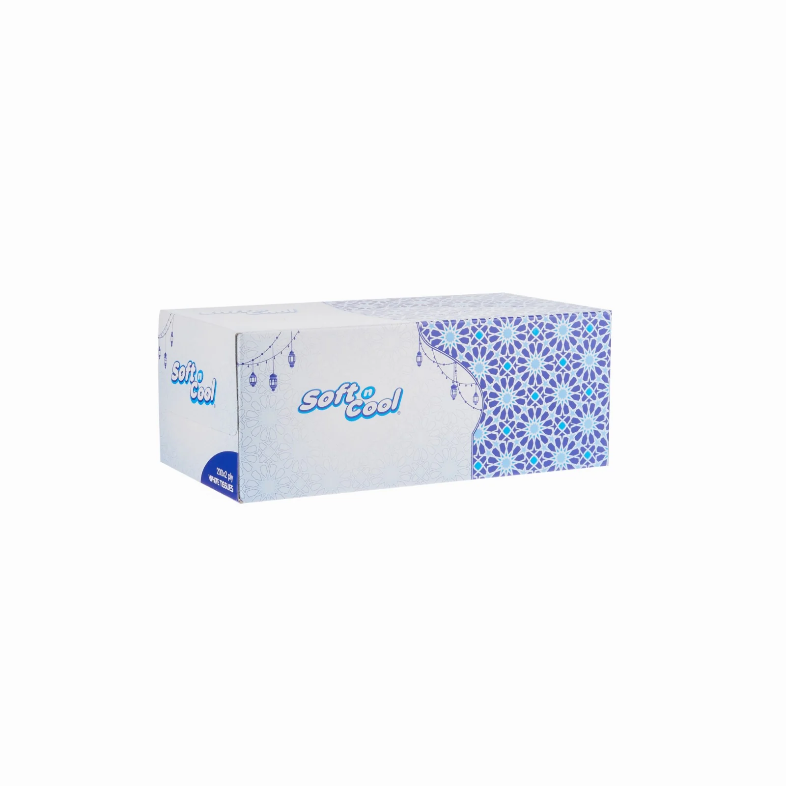 30 Boxes Soft n Cool Arabic Theme Facial Tissues - 200 Sheets x 2 Ply - Image 7