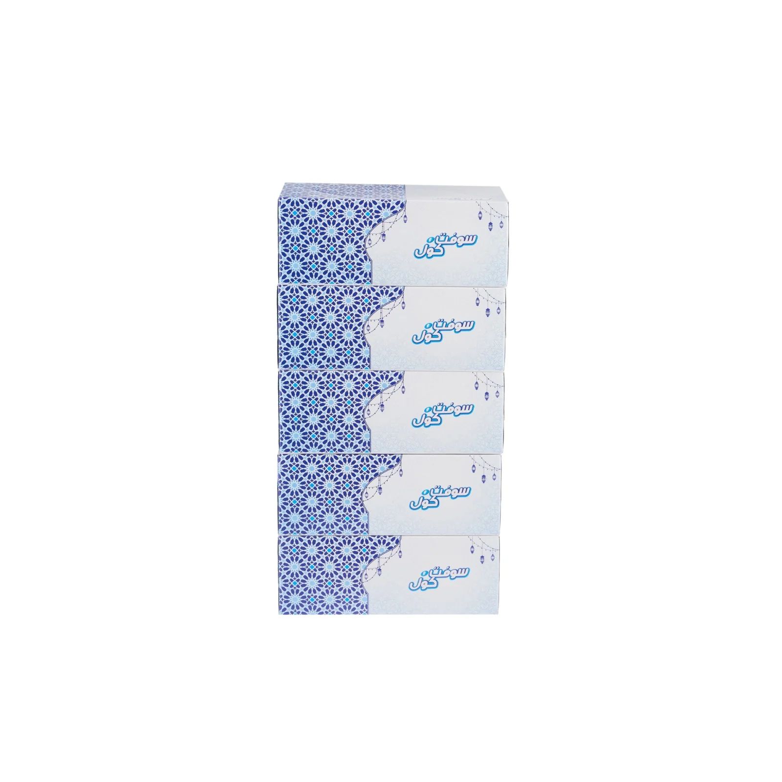 30 Boxes Soft n Cool Arabic Theme Facial Tissues - 200 Sheets x 2 Ply - Image 8