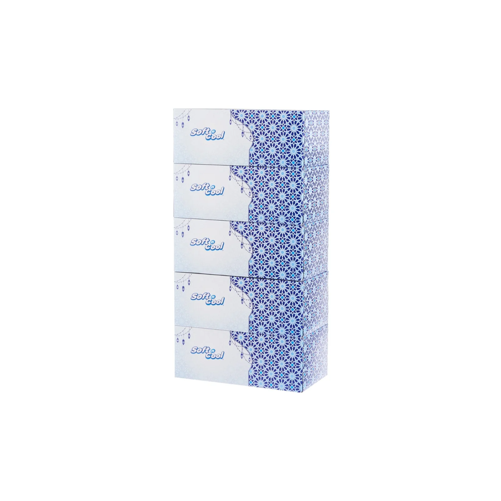 30 Boxes Soft n Cool Arabic Theme Facial Tissues - 200 Sheets x 2 Ply - Image 9