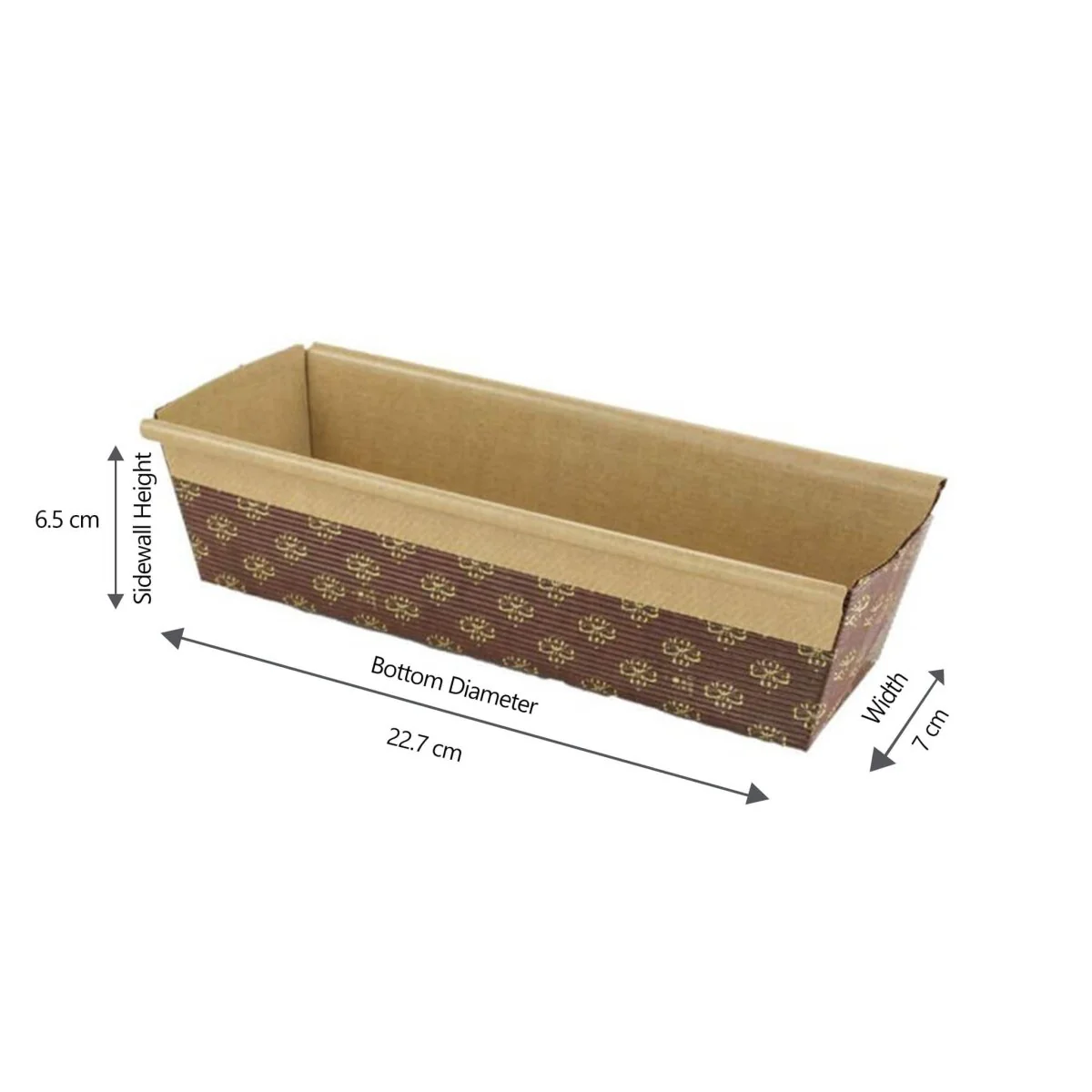 Baking Mold Rectangle 22x7x7cm |480 Pieces