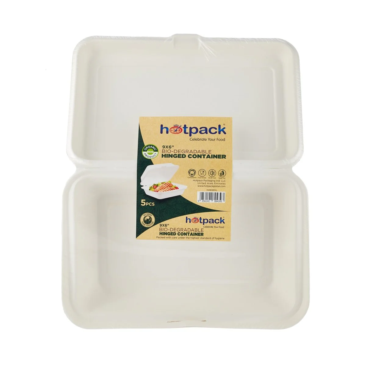 Bio-Degradable Hinged Container  5 Pieces - Image 5