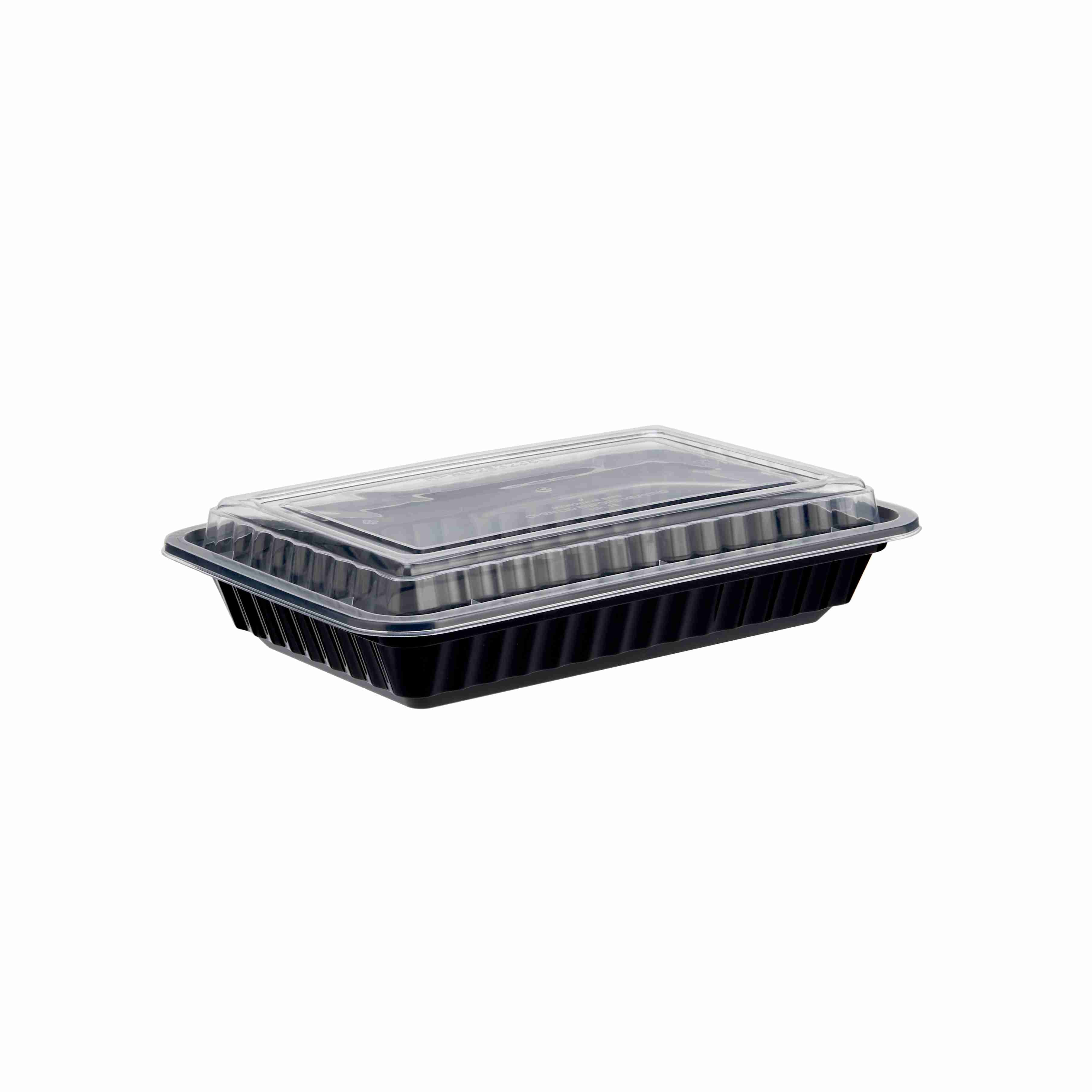 Black Base Heavy Duty Rectangular Container 28 oz x 300 Pieces