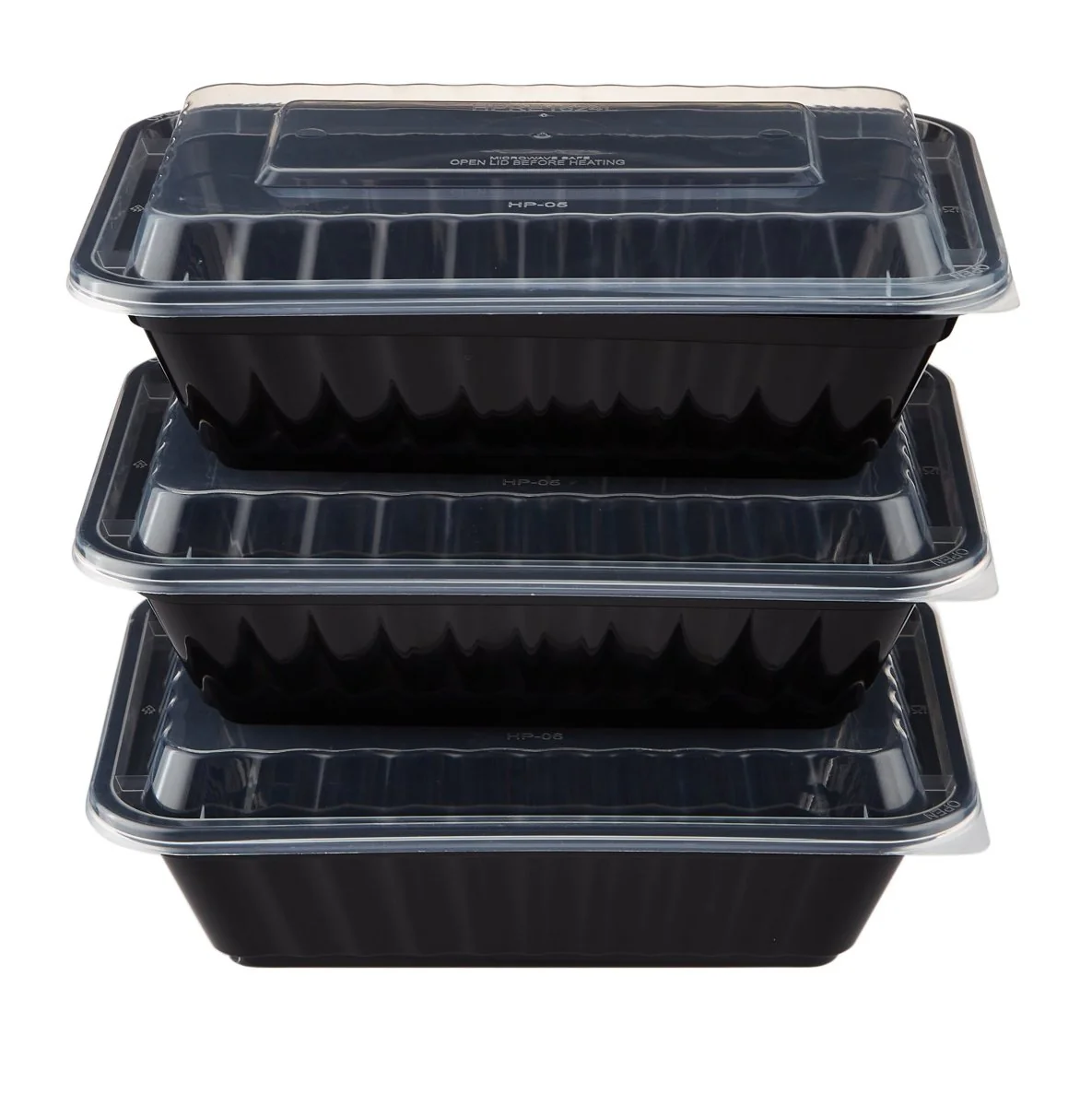 Black Base Heavy Duty Rectangular Container 28 oz x 300 Pieces - Image 11