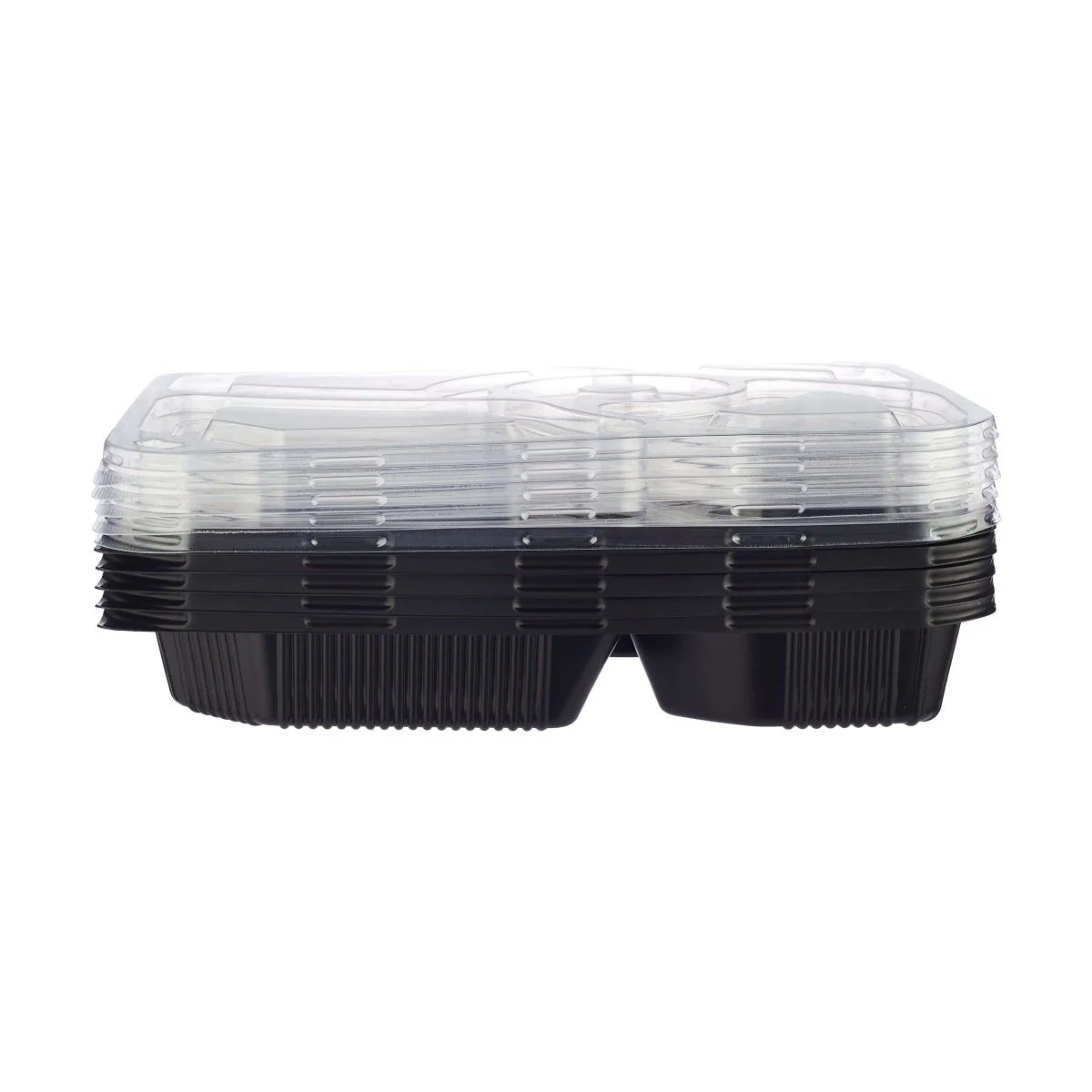 Black Base Rectangular 5-Compartment Container 200 Pieces - Image 6
