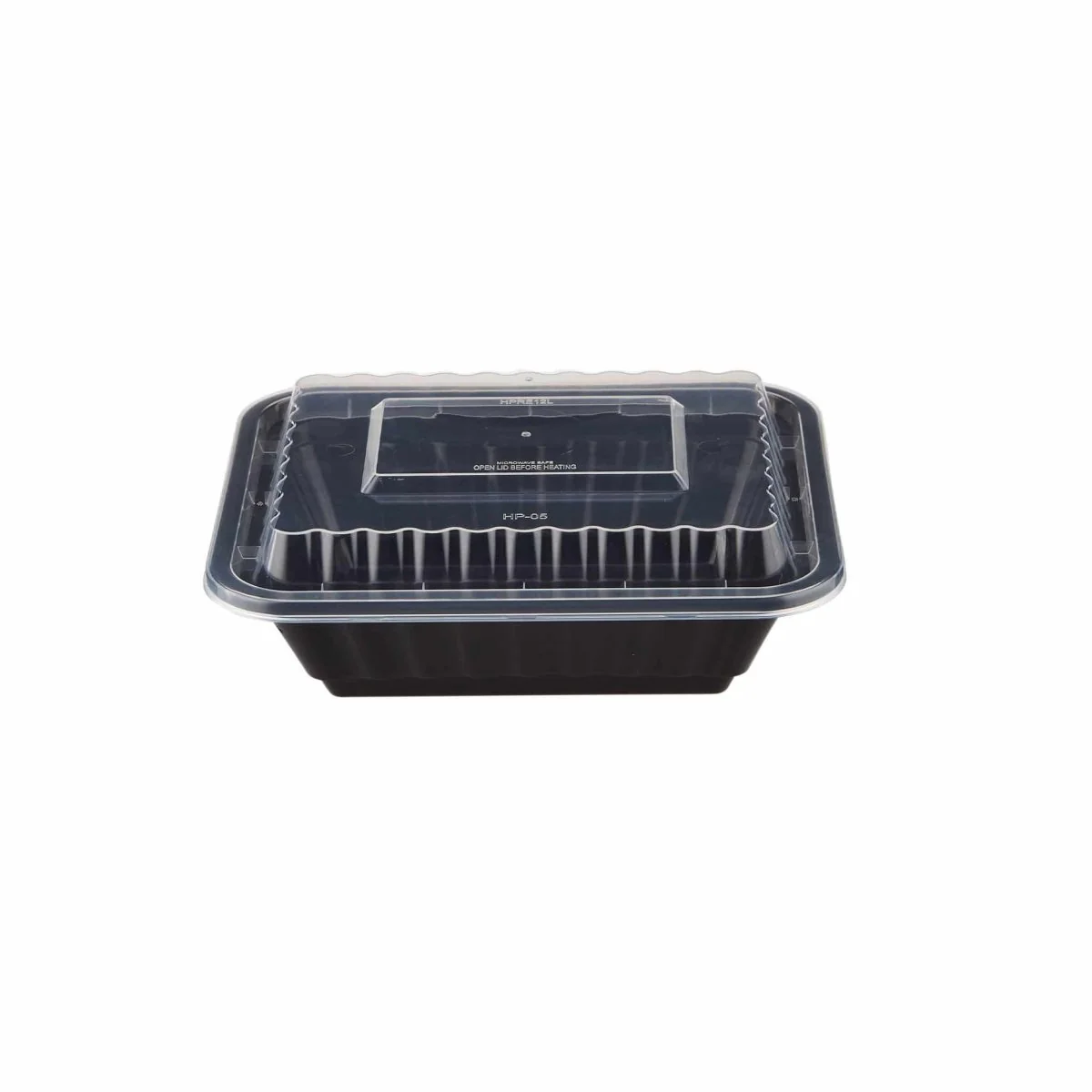 Black Base Rectangular Container 12 Oz 300 Pieces - Image 2