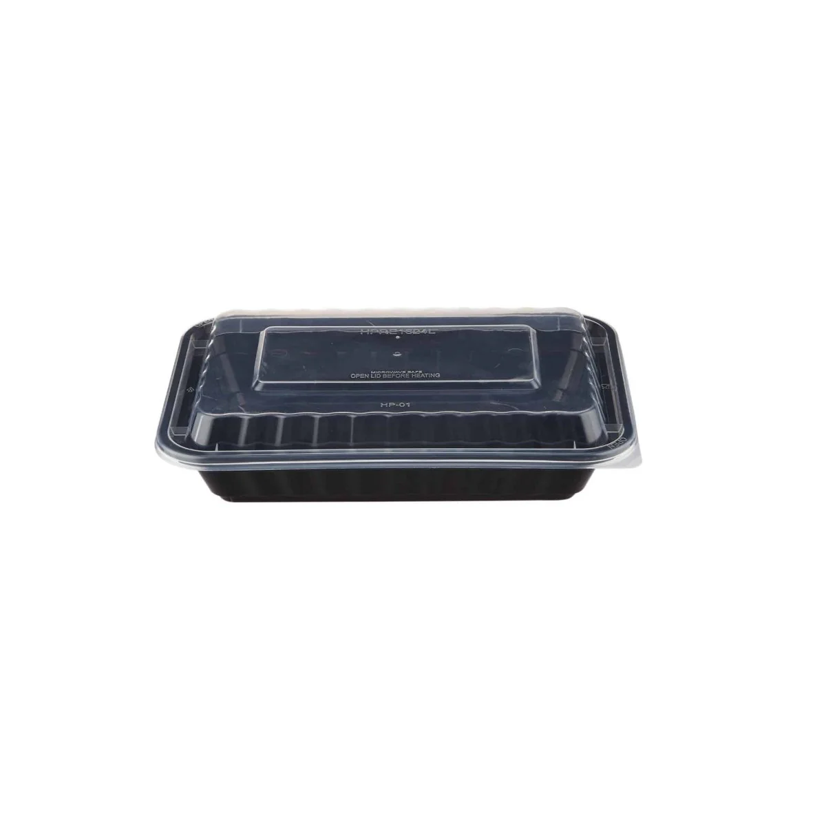 Black Base Rectangular Container 16 Oz 300 Pieces - Image 2