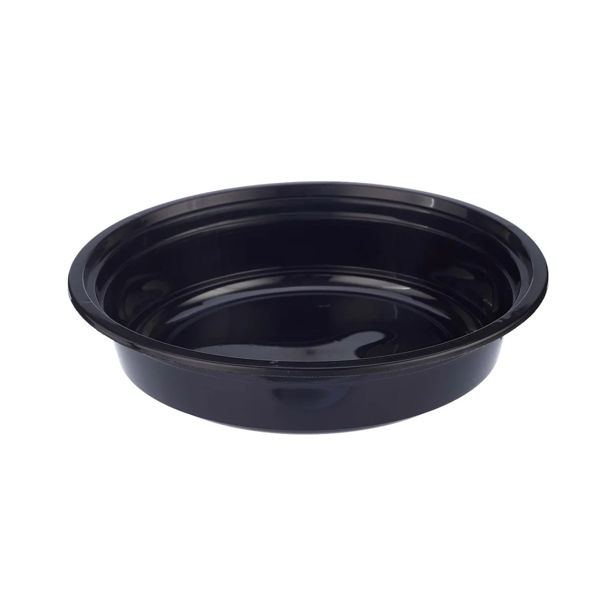 Black Base Round Microwavable Container with  Lid - Image 11