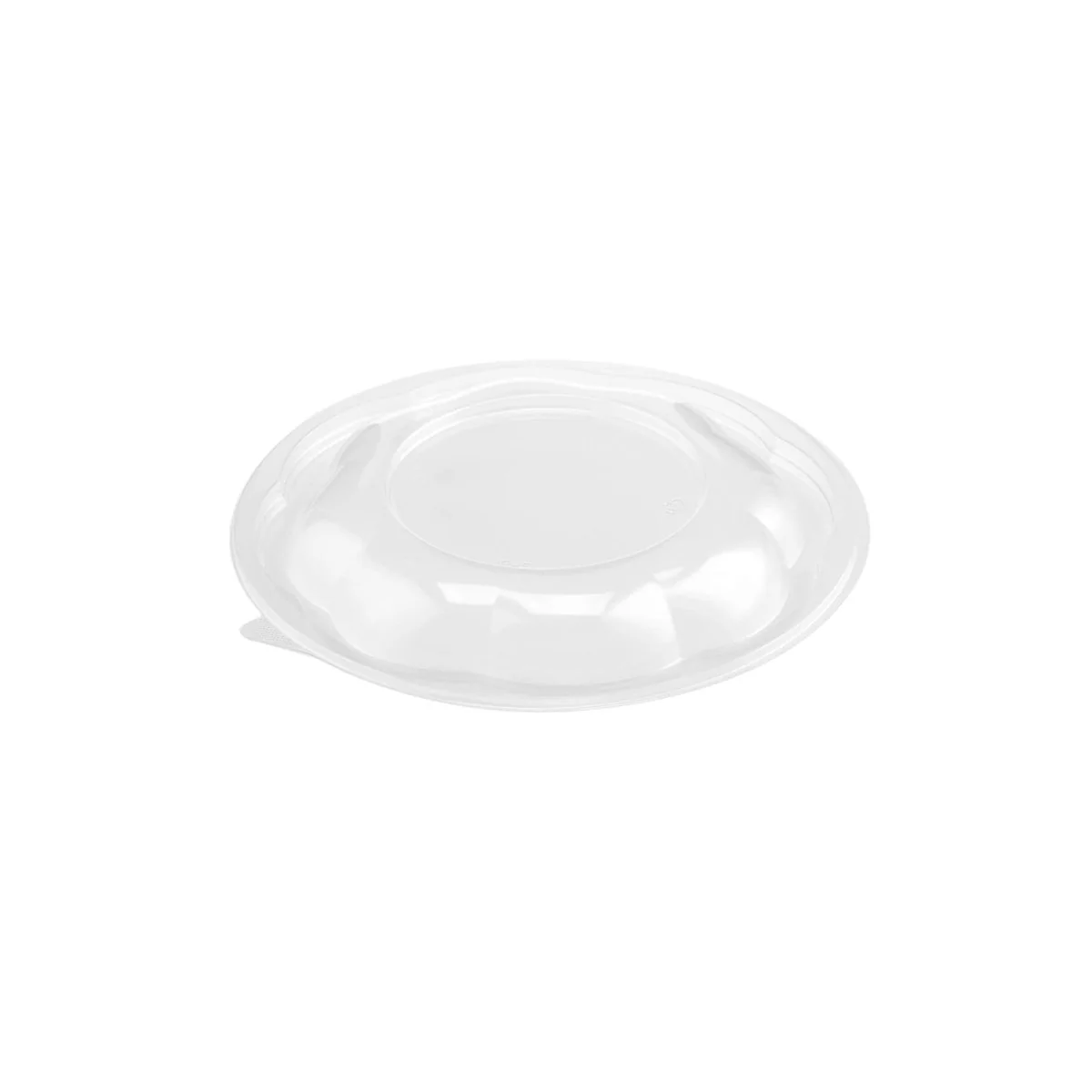 Black Base Round Salad Bowl With Clear Lid - Image 18