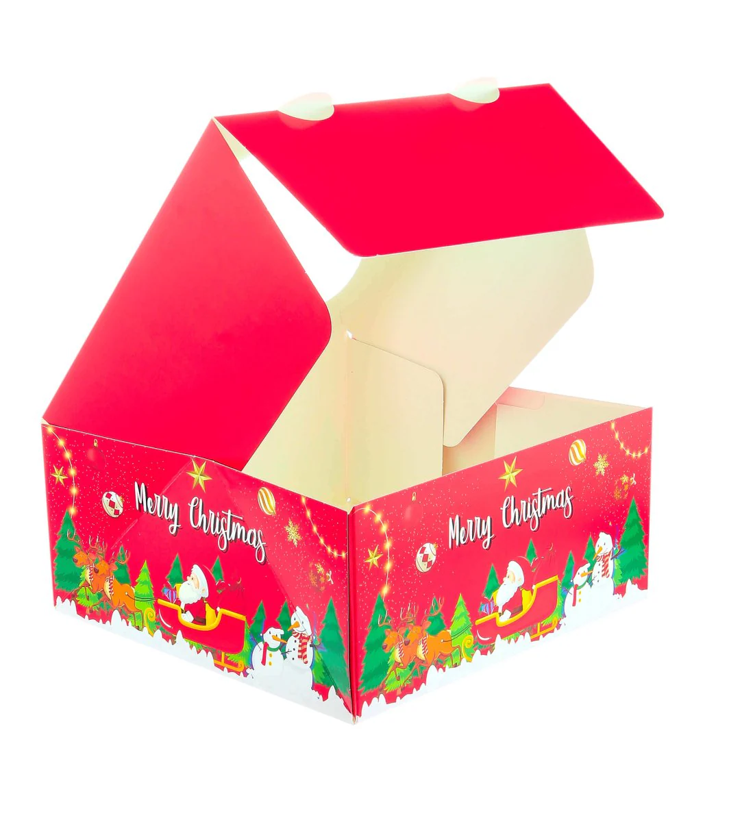 Christmas Cake Box with Window 5 Pieces - Image 18