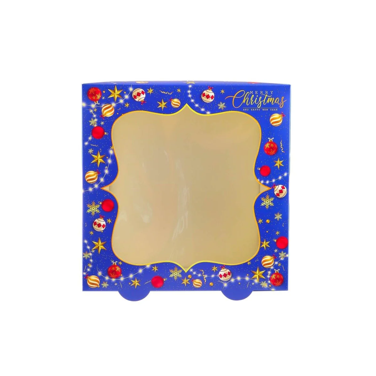 Christmas Cake Box with Window 5 Pieces - Image 4