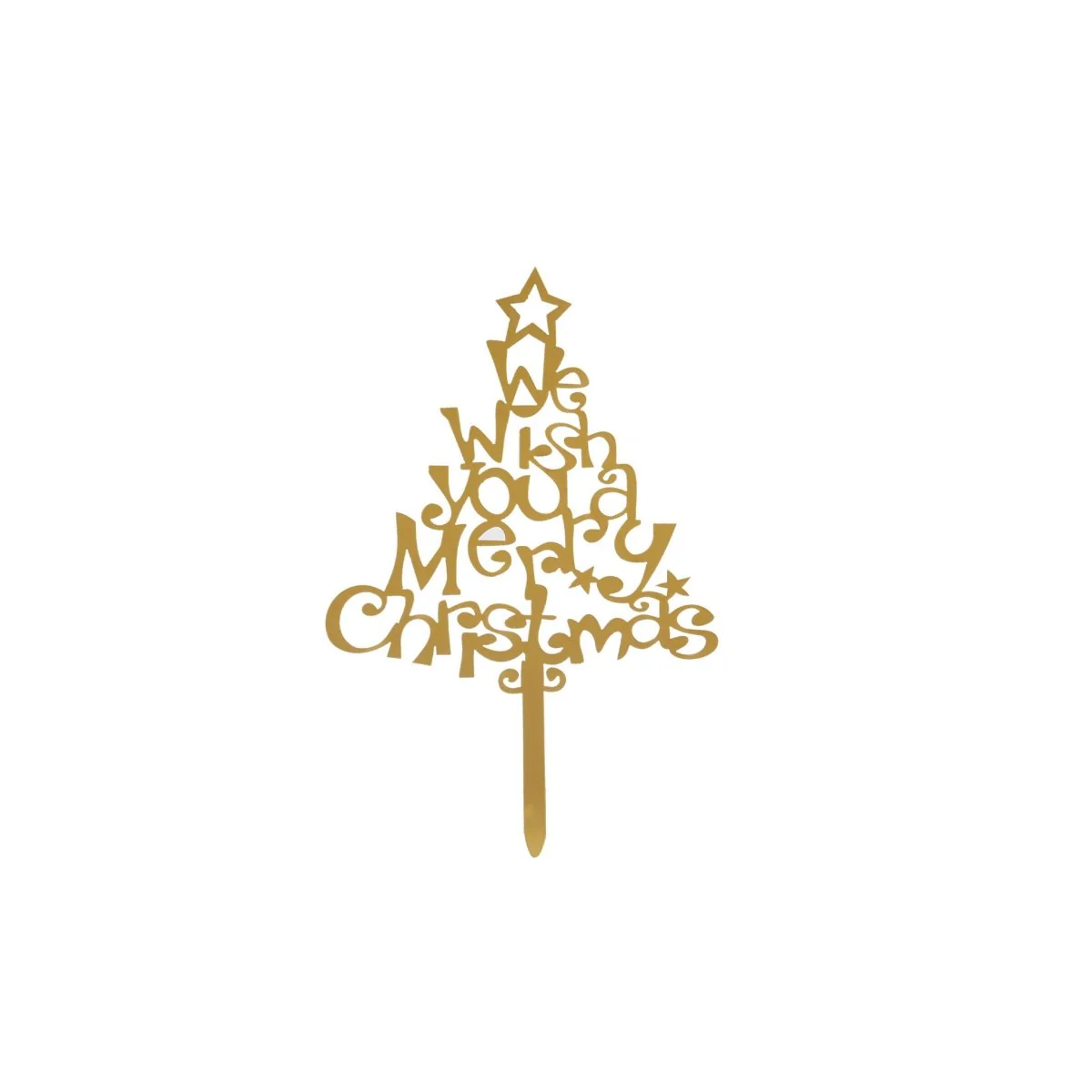 Christmas Cake Topper 1 Piece - Image 2
