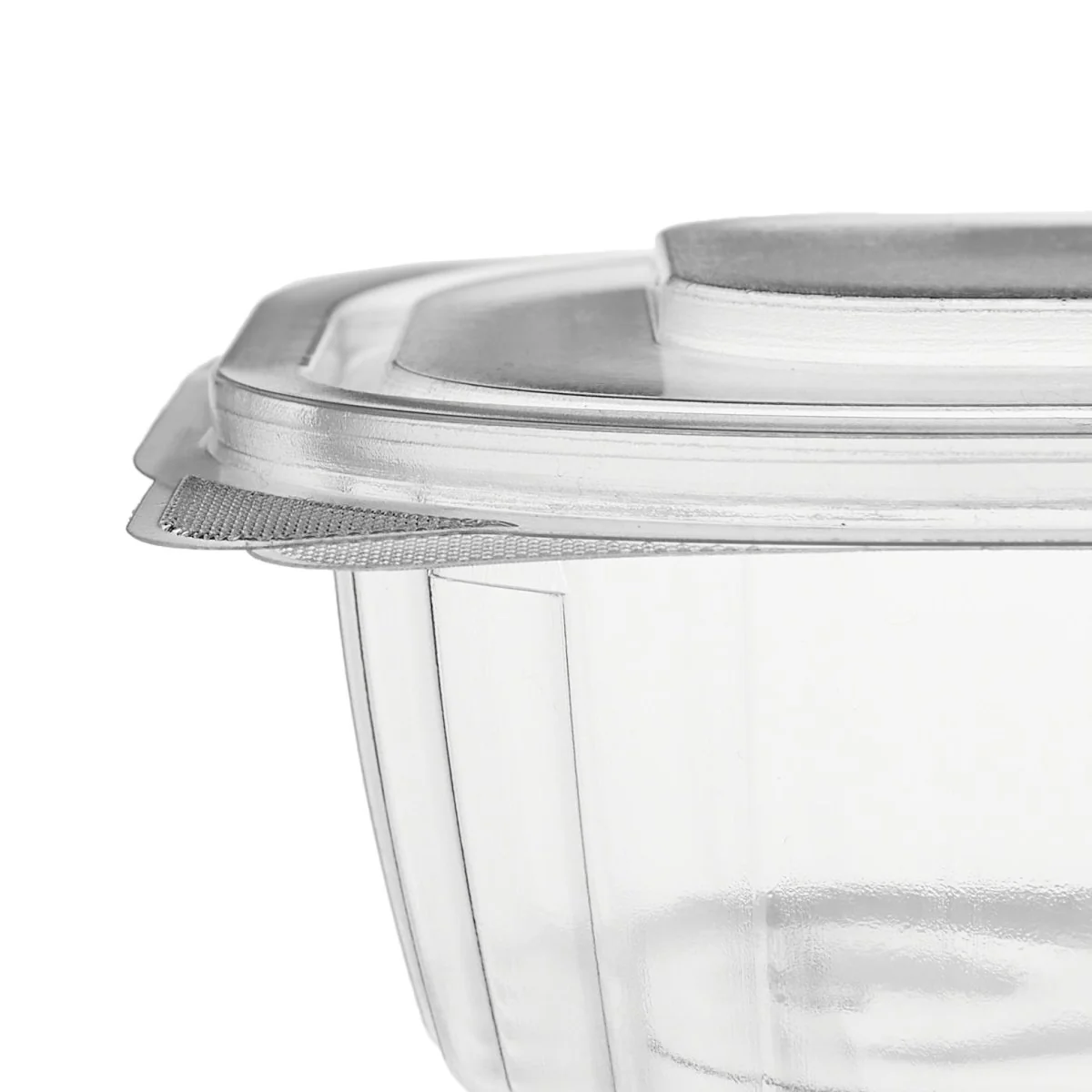 Clear PET Hinged Oval Container - Image 2