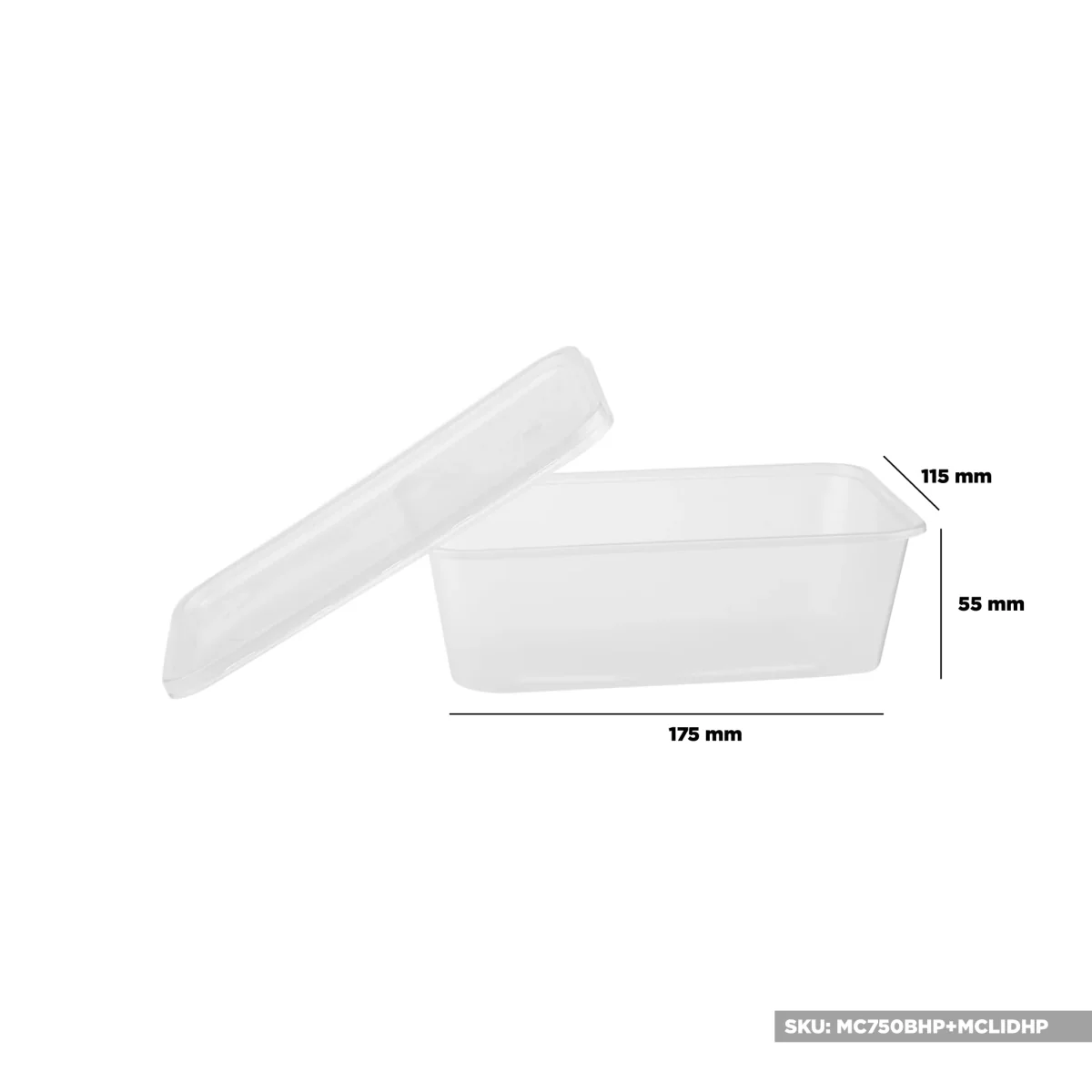 Clear Rectangle Microwave Container - Image 14
