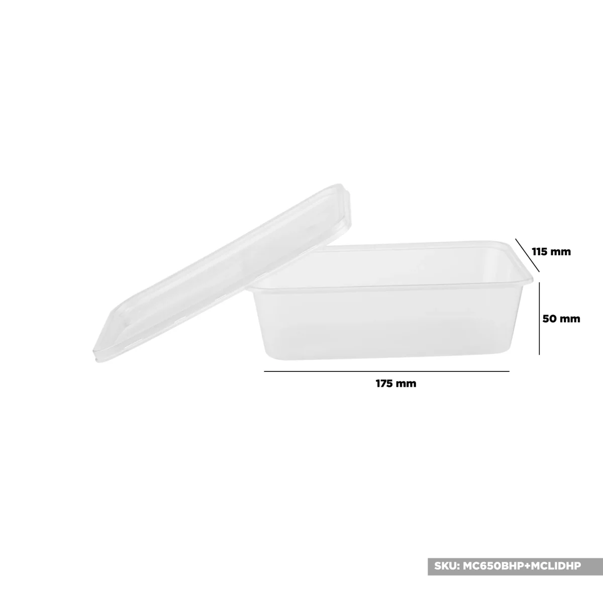 Clear Rectangle Microwave Container - Image 9