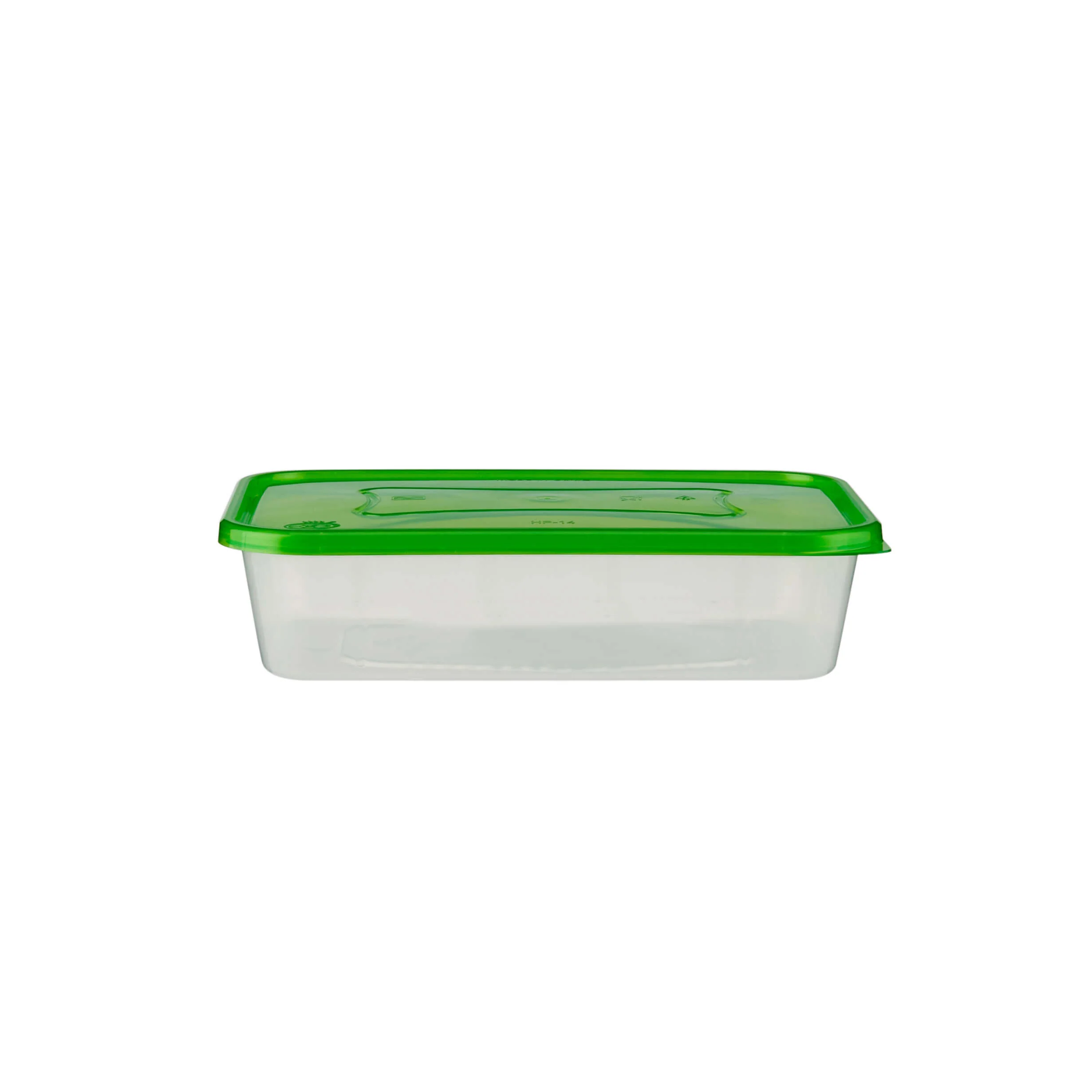 Clear Rectangular Heavy Duty Microwave Container with Color Lids - Image 10