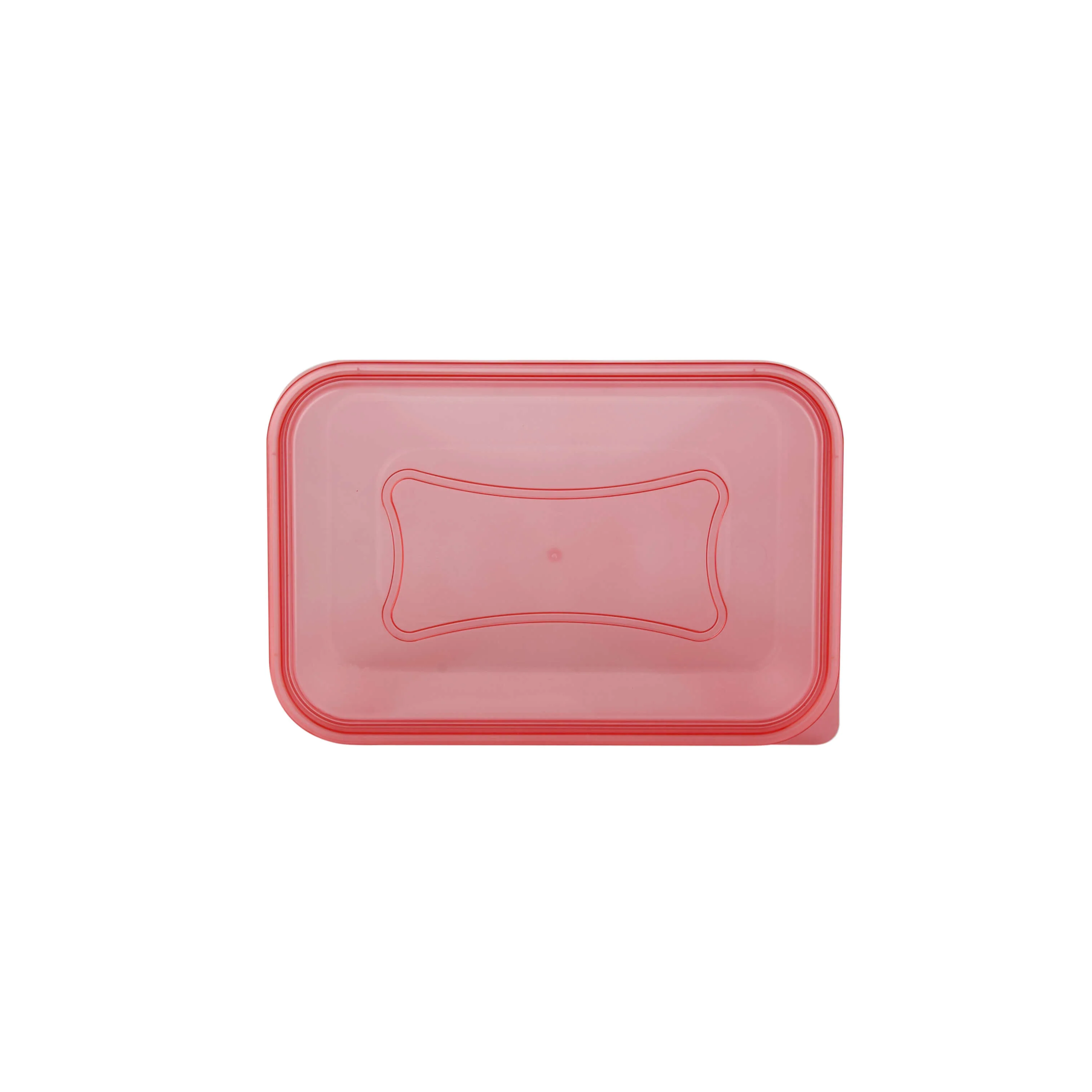 Clear Rectangular Heavy Duty Microwave Container with Color Lids - Image 34