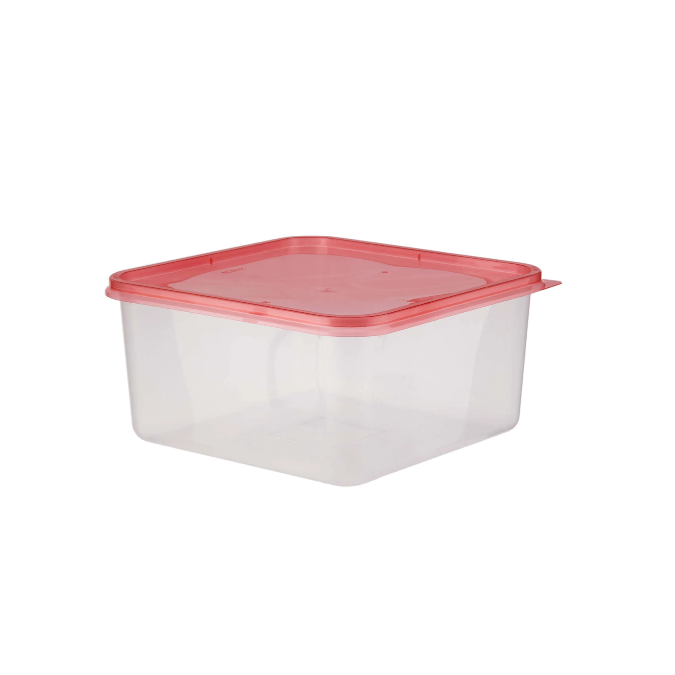 Clear Rectangular Heavy Duty Microwave Container with Color Lids - Image 99
