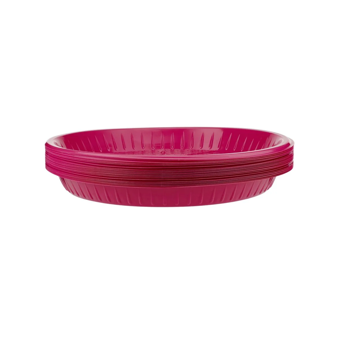 Colored Round Plastic Plate - Image 3
