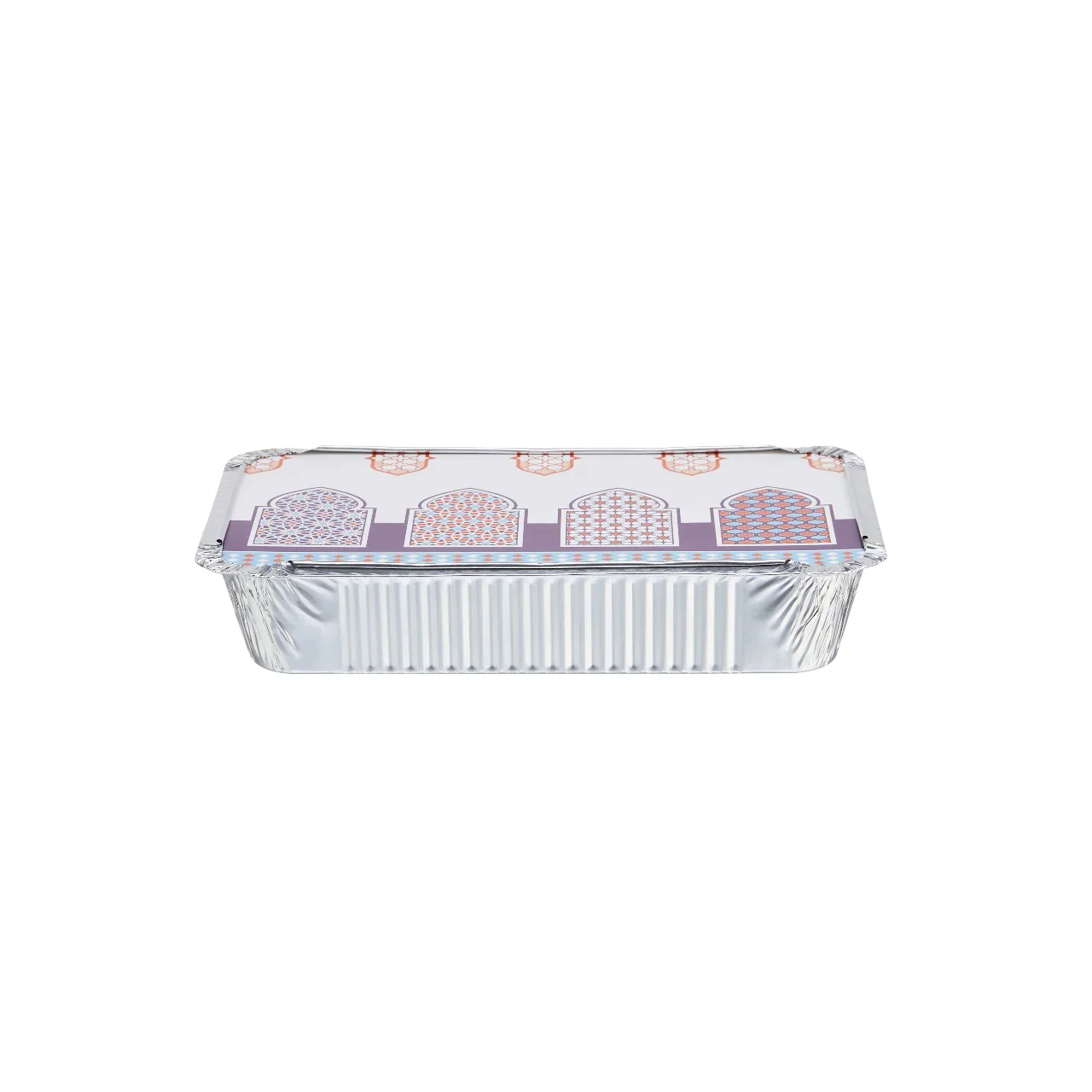 Arabic Theme Aluminium Container with Lid (Economy)