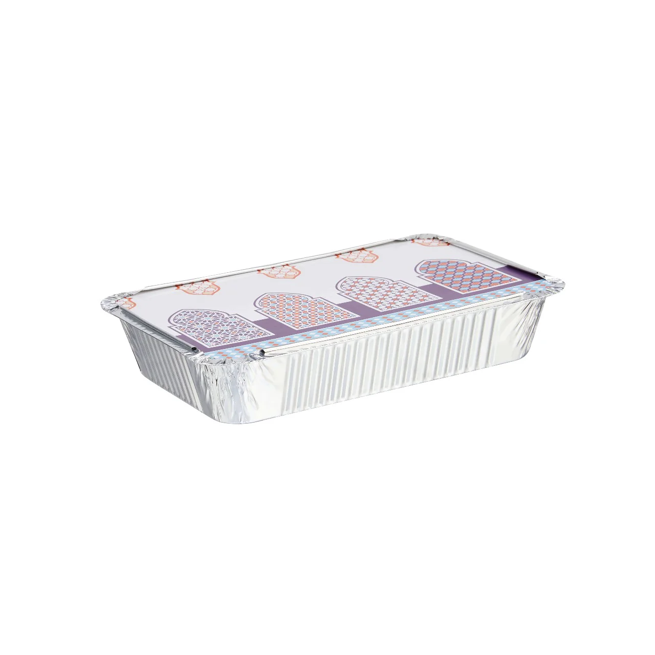 Arabic Theme Aluminium Container with Lid (Economy) - Image 2