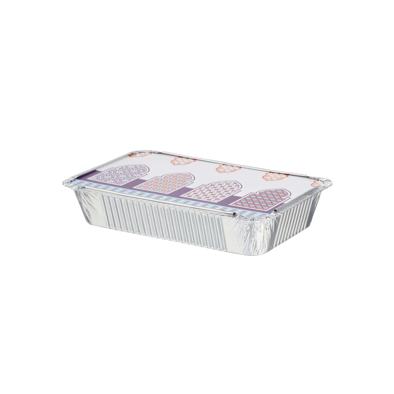 Arabic Theme Aluminium Container with Lid (Economy) - Image 4