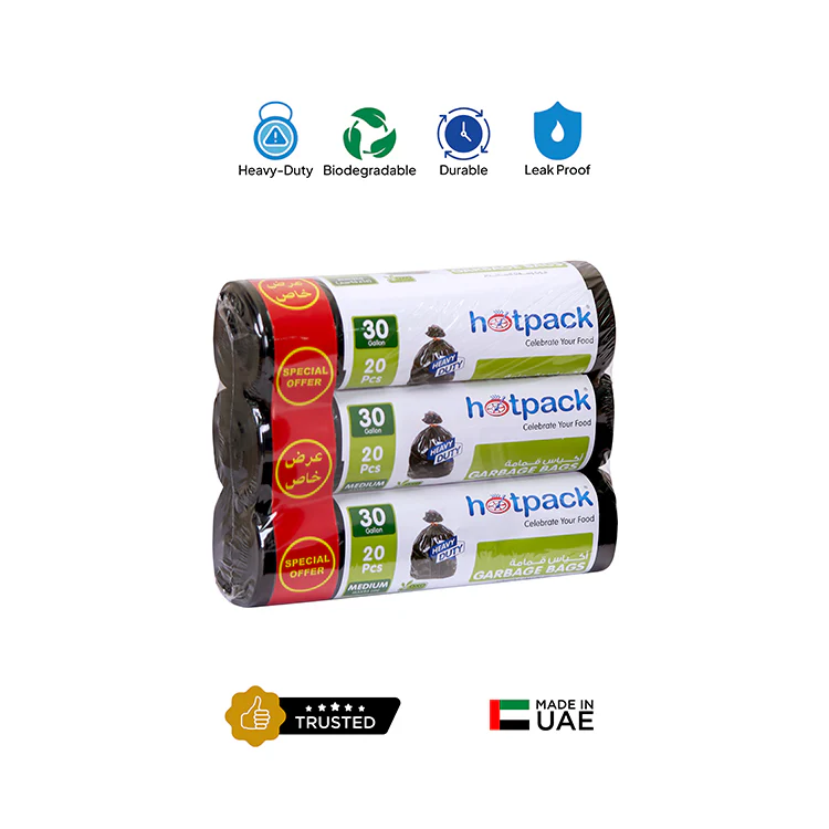 Garbage Bags Combo – Offer Pack 65 × 95 cm + Buy 2 Get 2 Free Pack 45 × 55 cm - Image 3