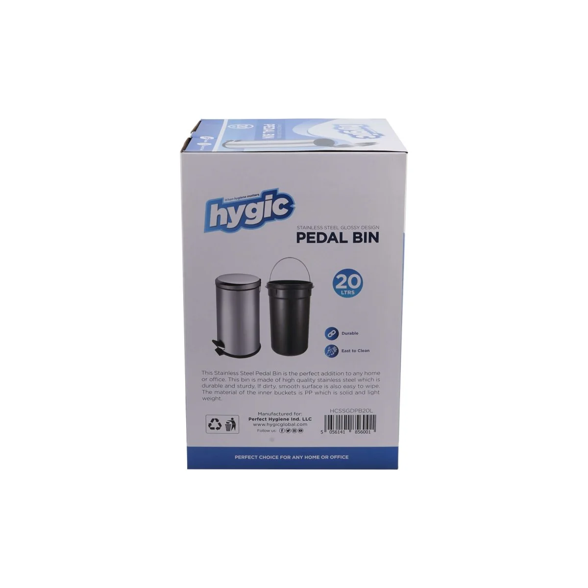 Hygic Stainless Steel Pedal Dust Bin - Image 36