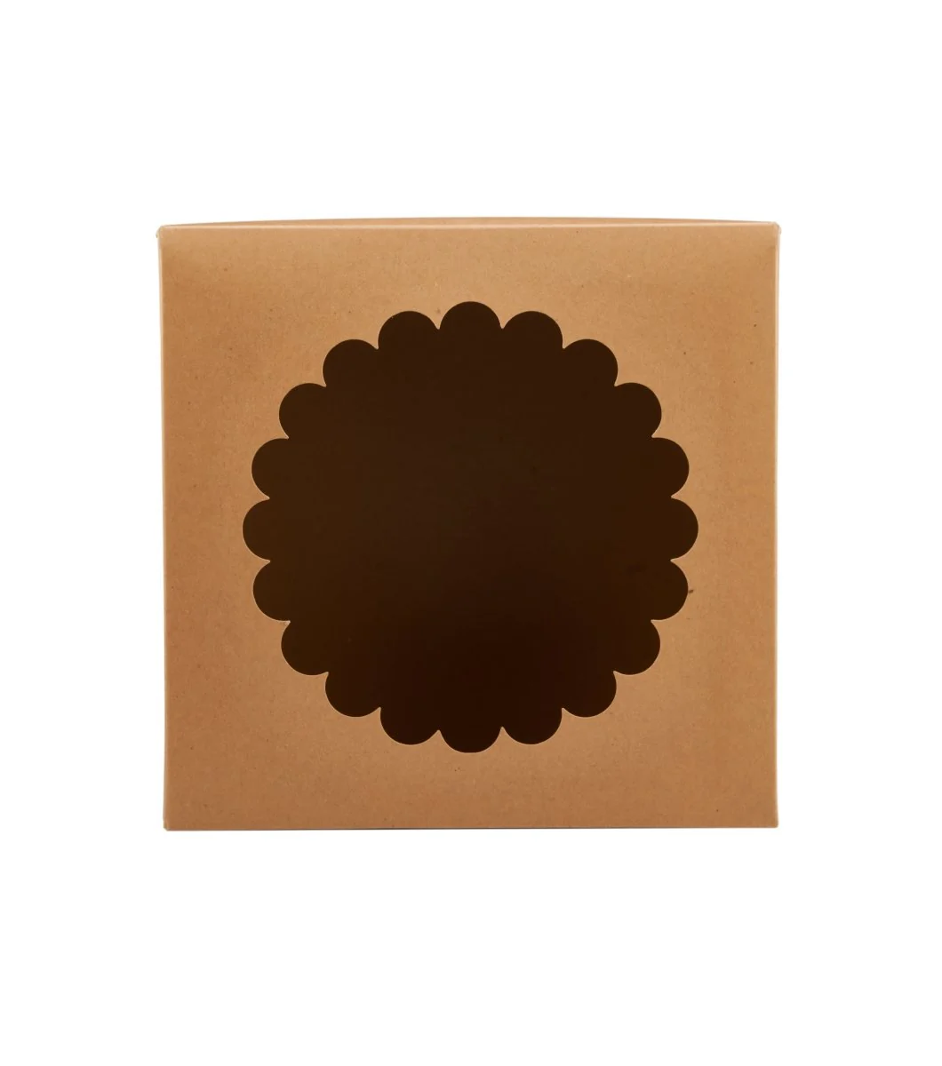 Kraft Cake Box Round With Window 100 Pieces - Image 10