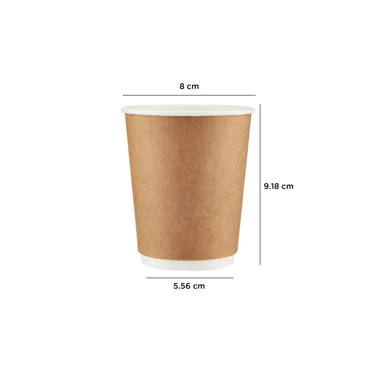 Kraft Double Wall Paper Cups - Image 3