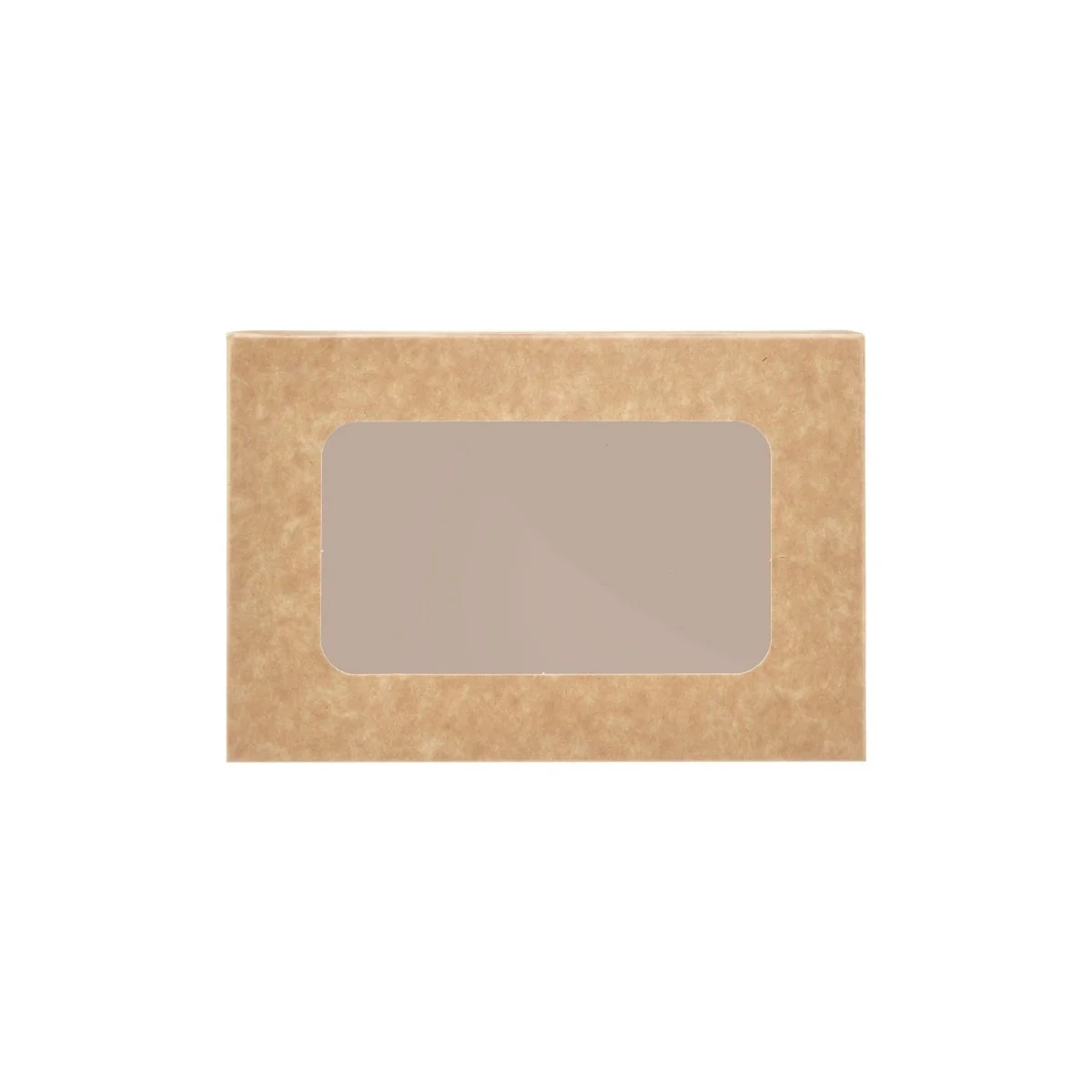 Kraft Rectangle Salad Box 17 x 11 cm with Window 250 Pieces - Image 2