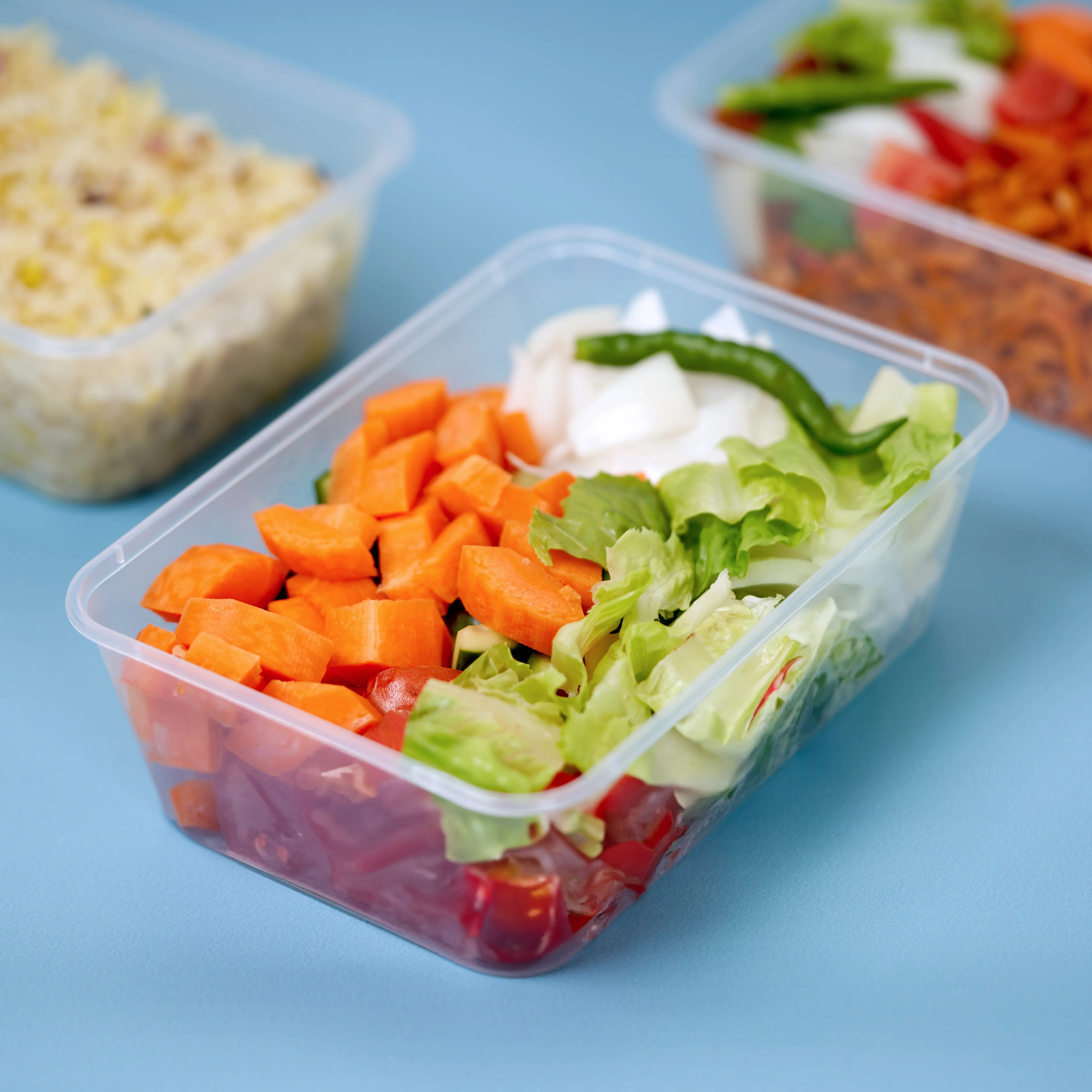 Microwaveable Twin Pack Container 750 ml With Lid 10 Pieces - Image 5