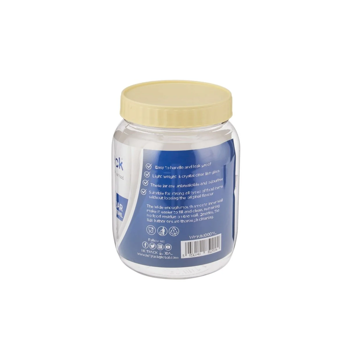 Plastic Storage Jar With Lid - Image 8