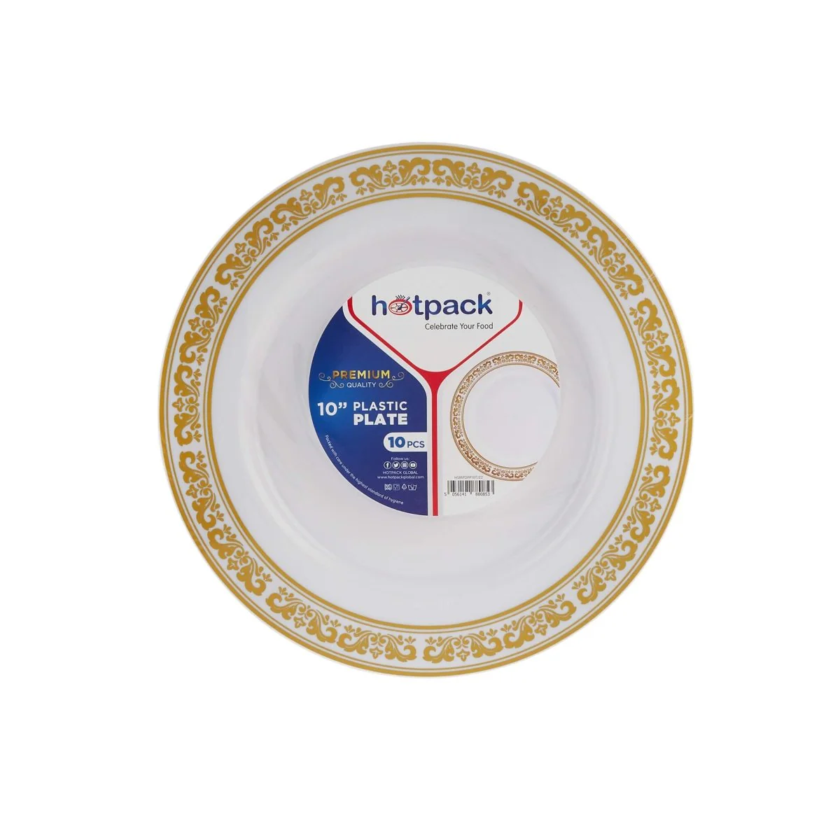 Premium Design Round Plates 10 Pieces - Image 9