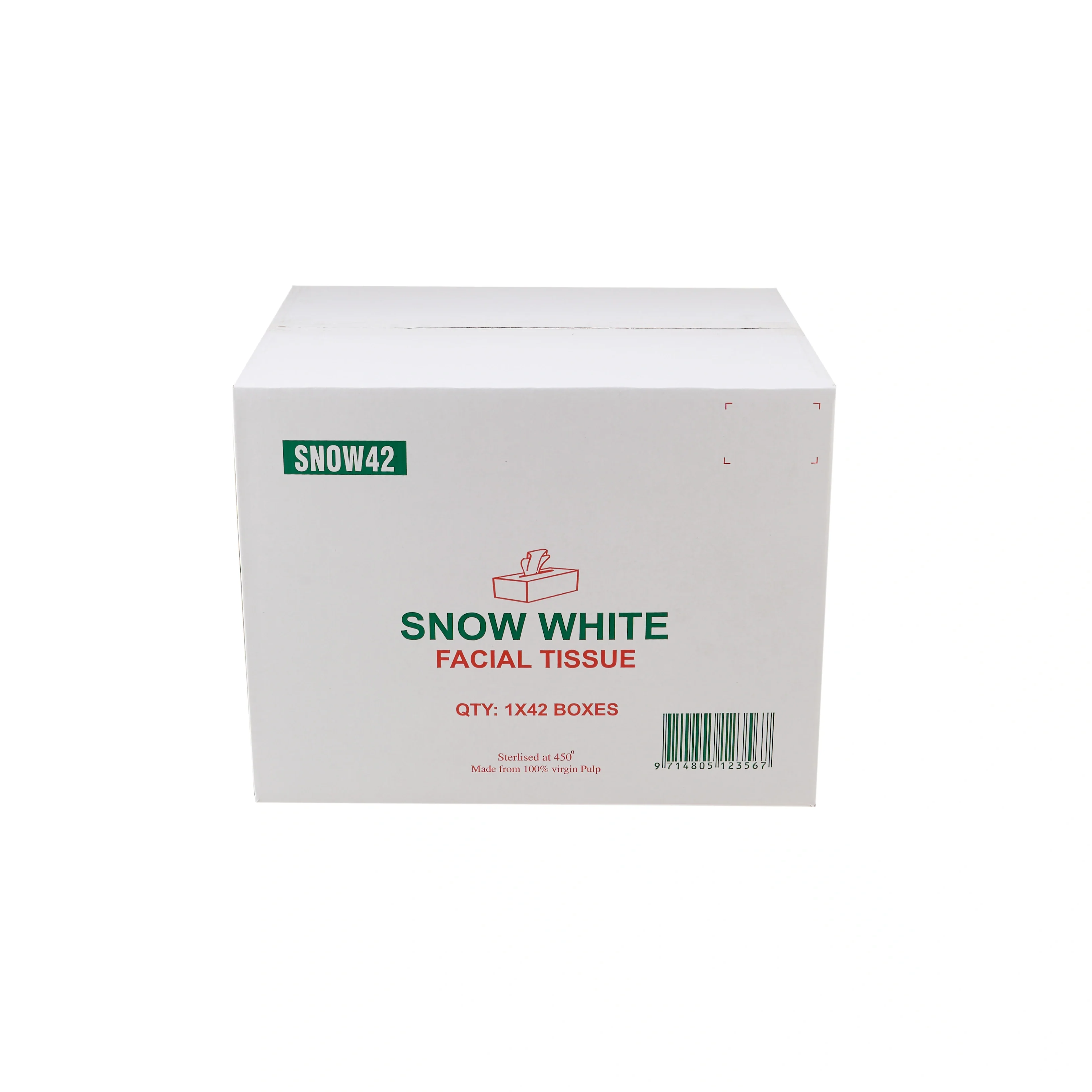 Snow White Tissue 2 Ply x 80 Sheets - Image 2