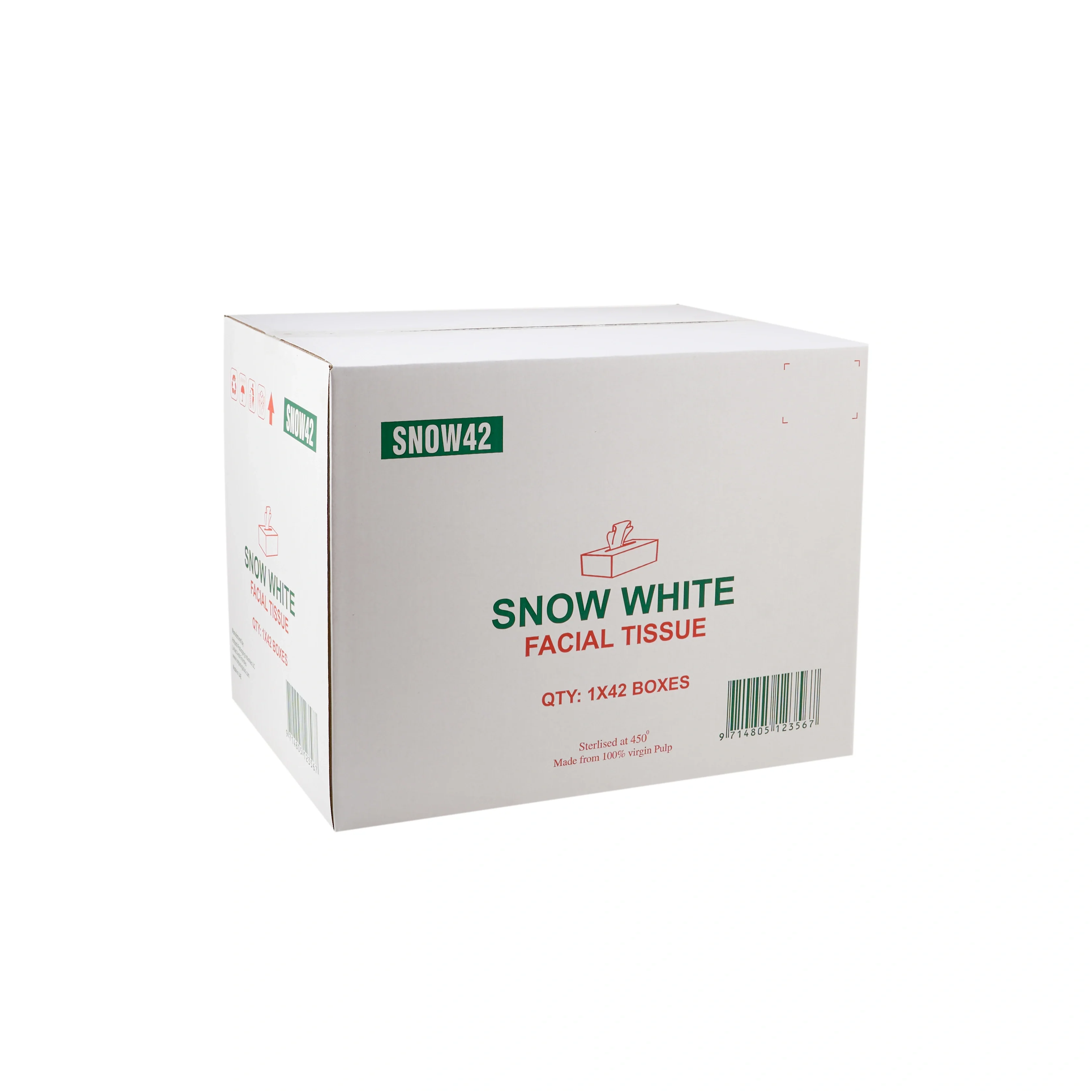 Snow White Tissue 2 Ply x 80 Sheets - Image 9
