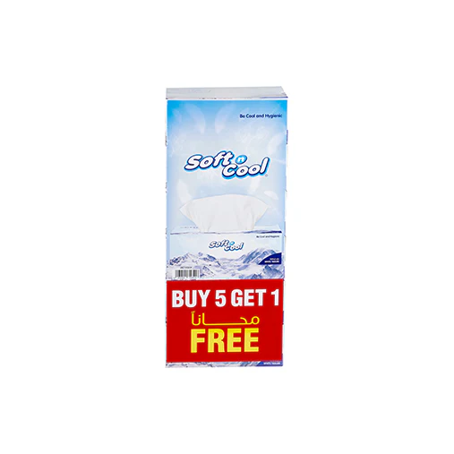 Soft n Cool Facial Tissue 200 Sheets x 2 Ply 5 Boxes + 1 Box Free - Image 10