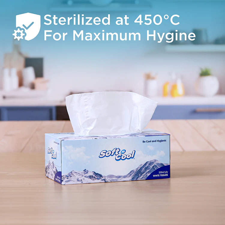 Soft n Cool Facial Tissue 200 Sheets x 2 Ply 5 Boxes + 1 Box Free - Image 5