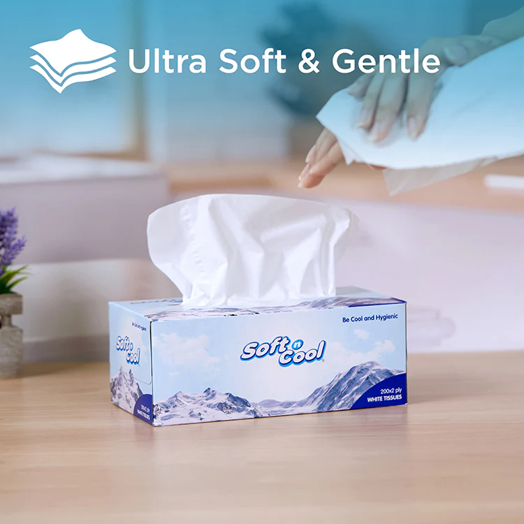 Soft n Cool Facial Tissue 200 Sheets x 2 Ply 5 Boxes + 1 Box Free - Image 6