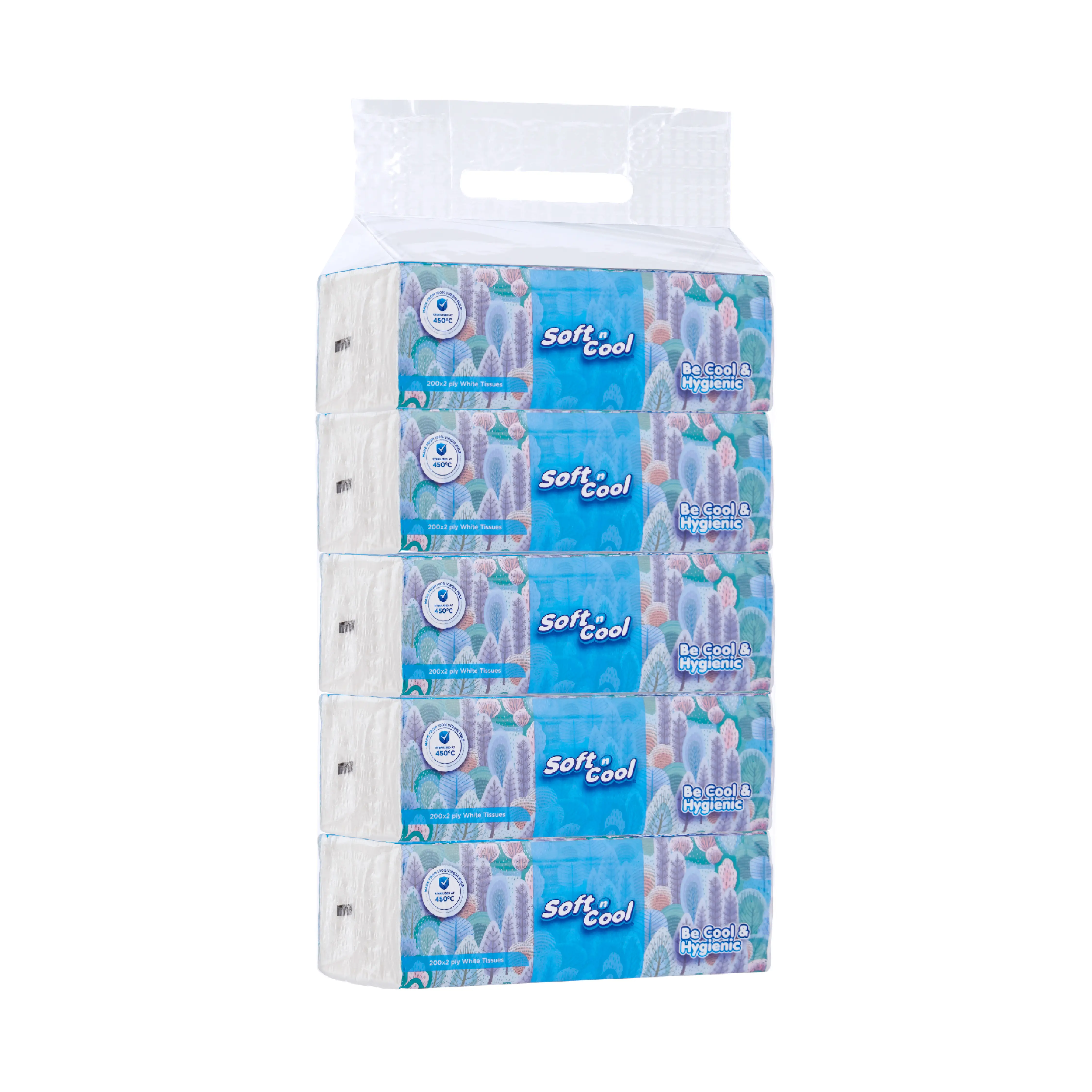 Soft n Cool Facial Tissue Nylon Pack 200 Sheets x 2 ply - Image 17