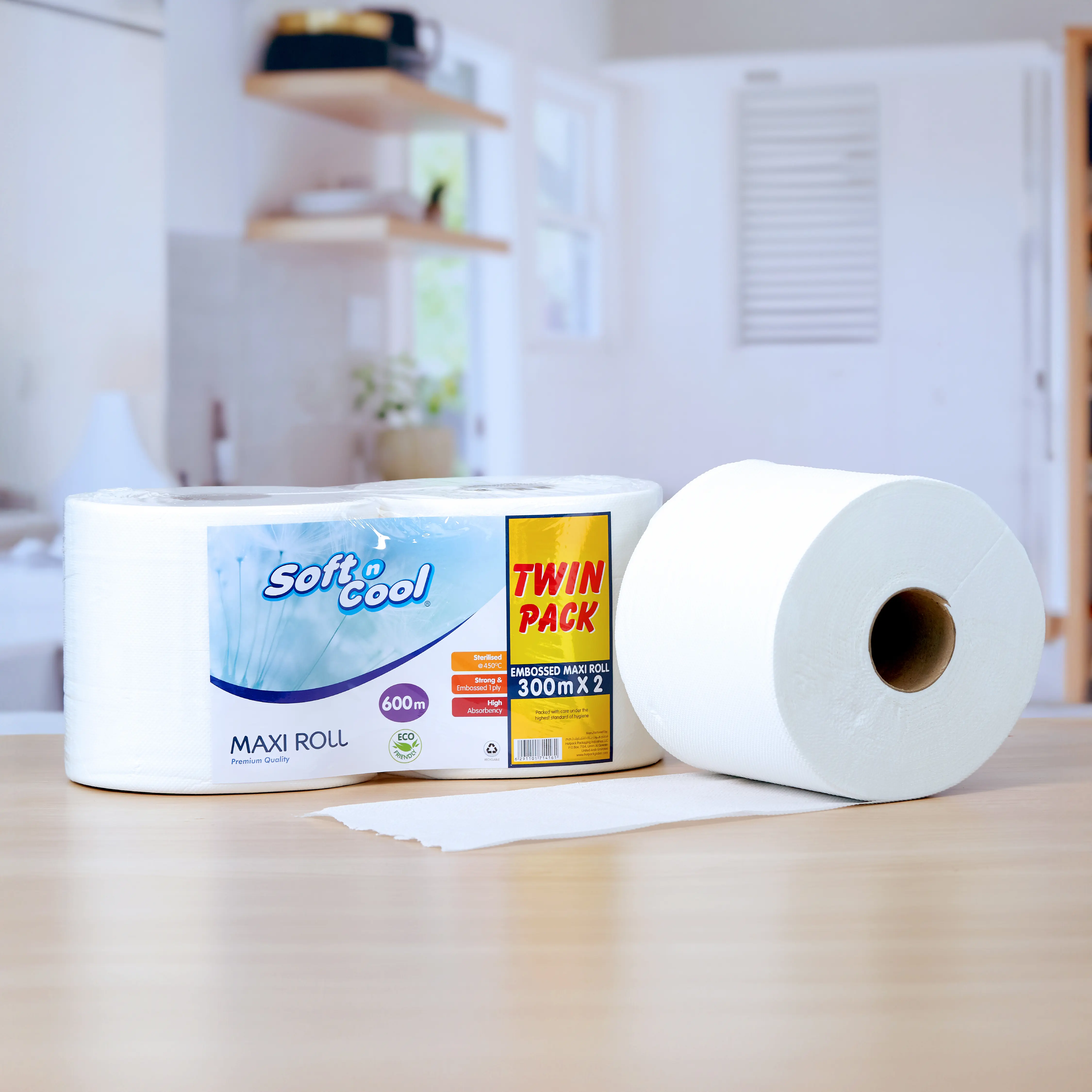 Soft n Cool Twin Pack Maxi Roll 300 Meter - Image 2