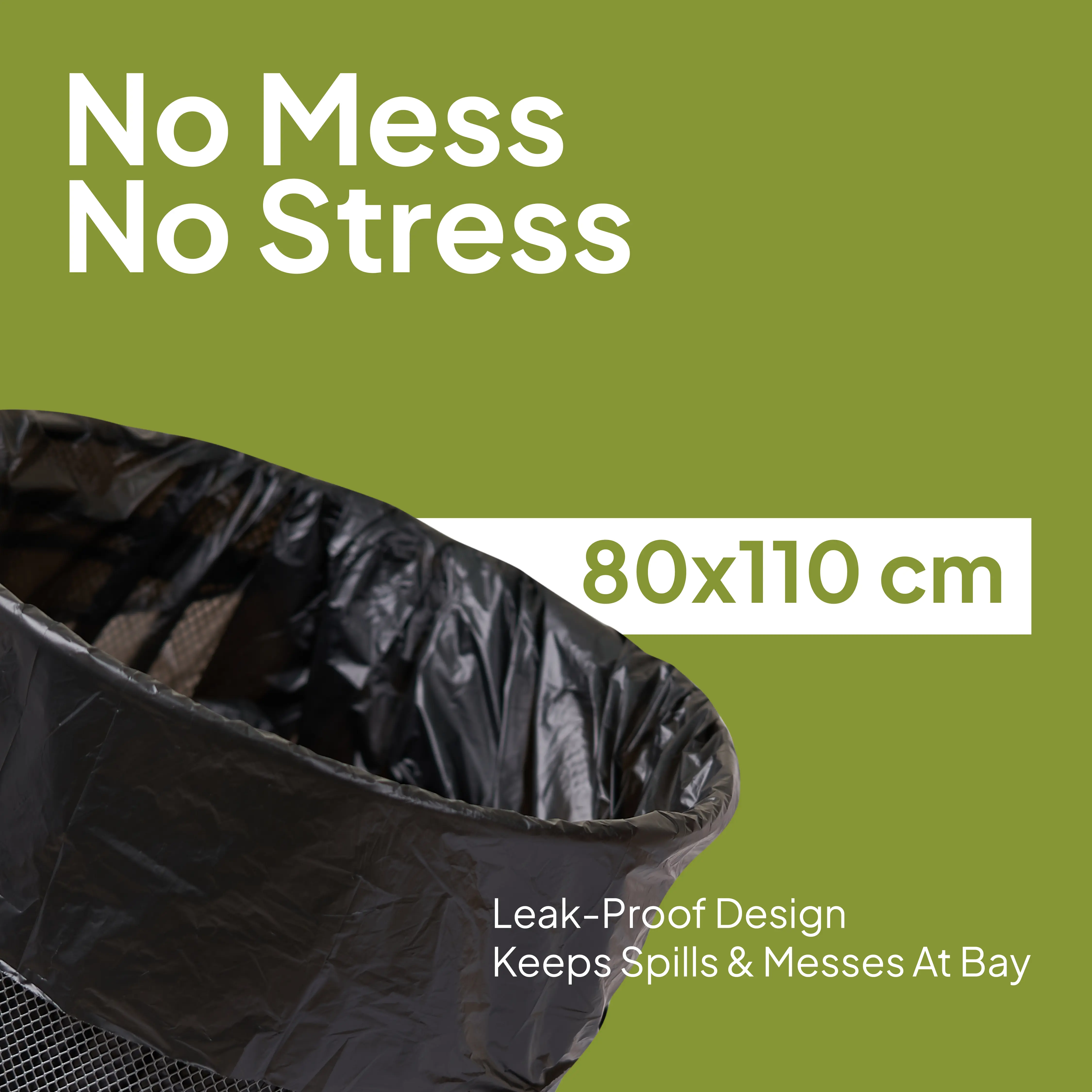 Twin Pack Heavy Duty Garbage Roll Black 80x110cm 55 Gallon 30 Pieces - Image 5