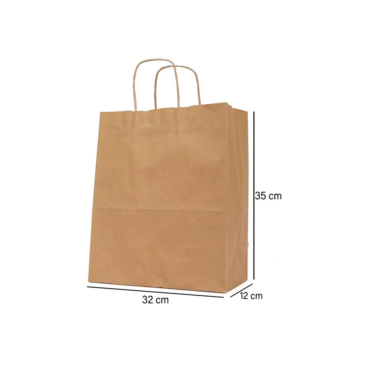 Twisted Handle Kraft Brown Paper Bag 100 Pieces - Image 9