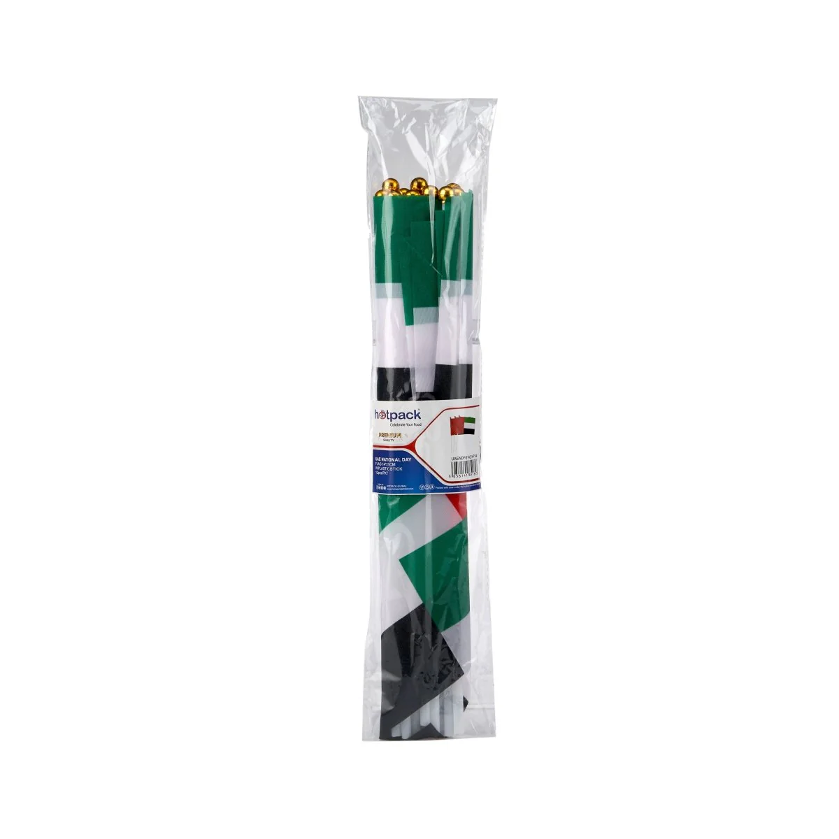 UAE National Day Flag With Plastic Stick - Image 2