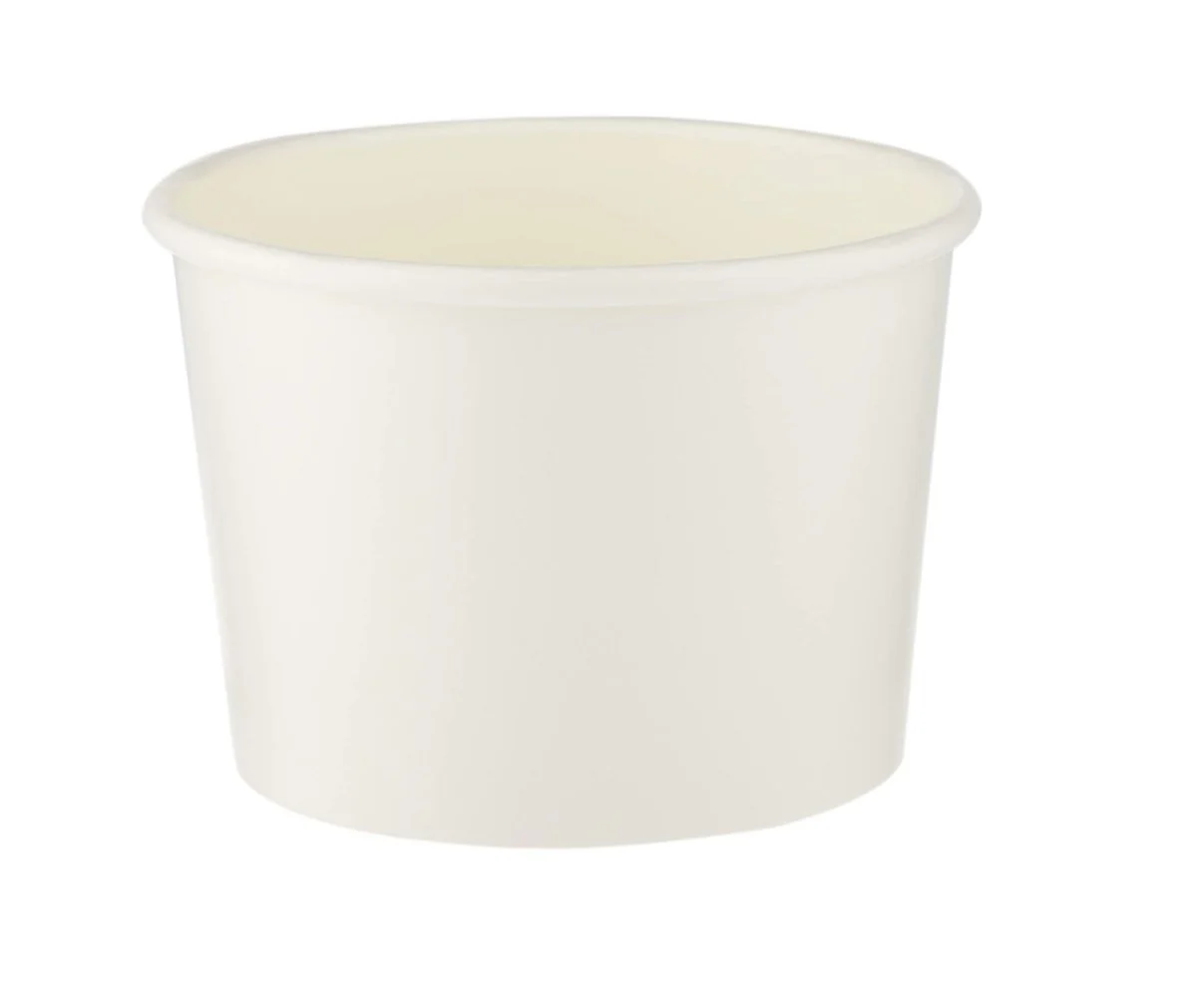 White Paper Noodle Bowl with Paper Lid - Image 7