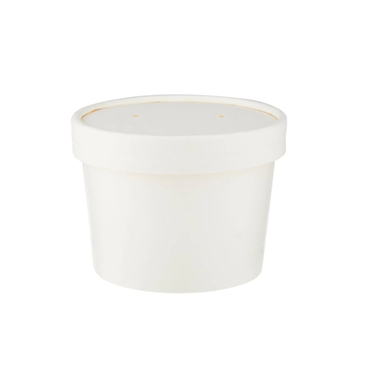 White Paper Noodle Bowl with Paper Lid - Image 9