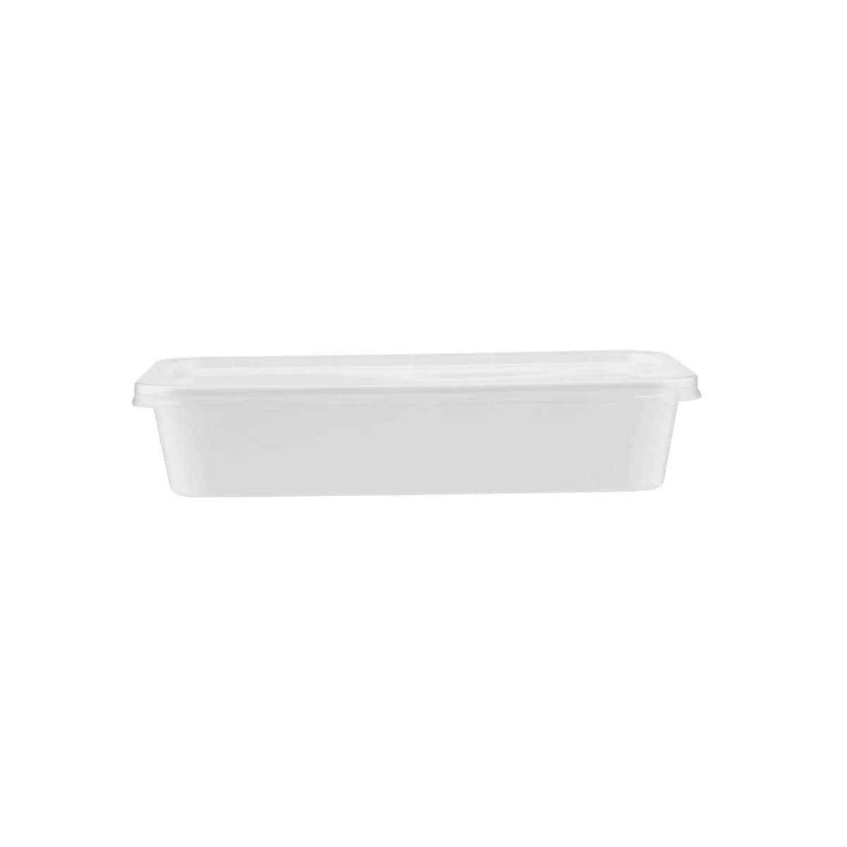 White Rectangle Microwave Container