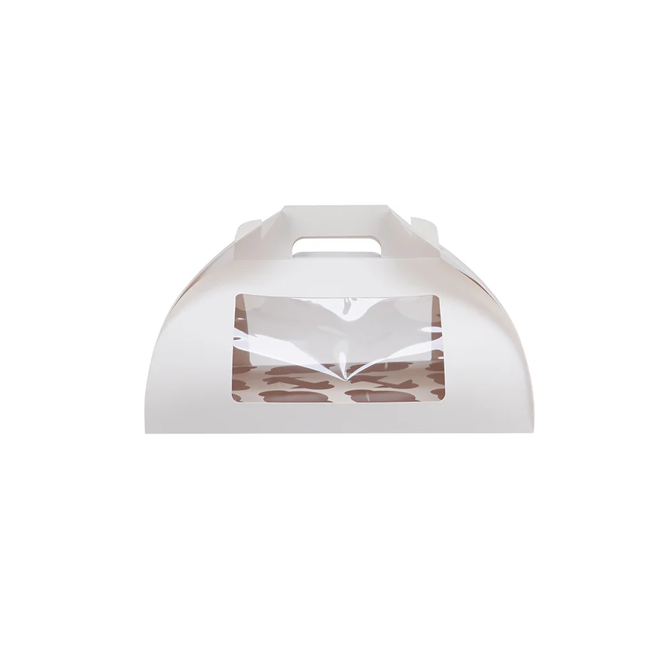 Window Paper Cup Cake Box With Handle - Image 3
